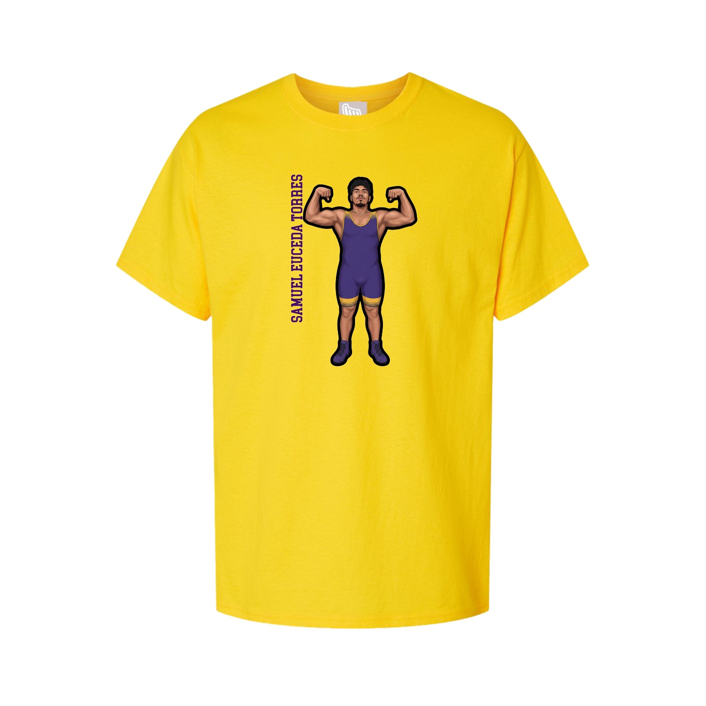 Tee — Name Vertical in Gold