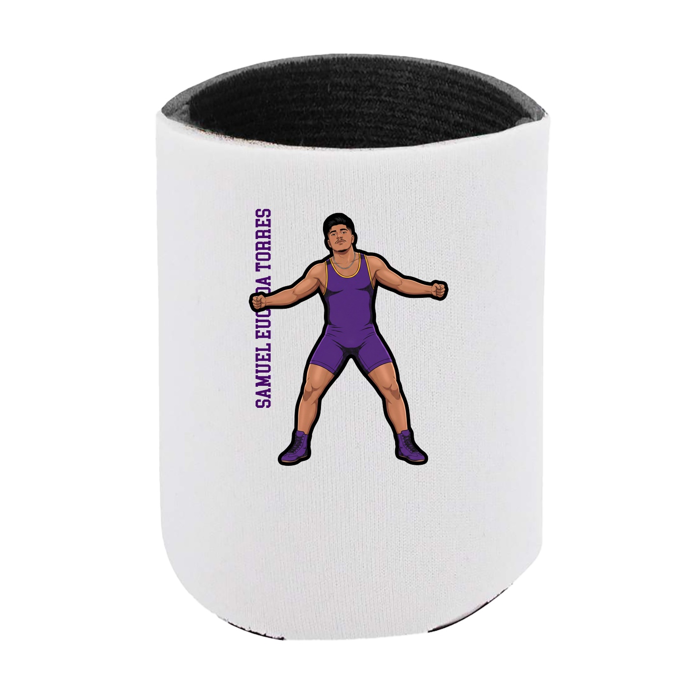 Can Holder — Name Vertical in White
