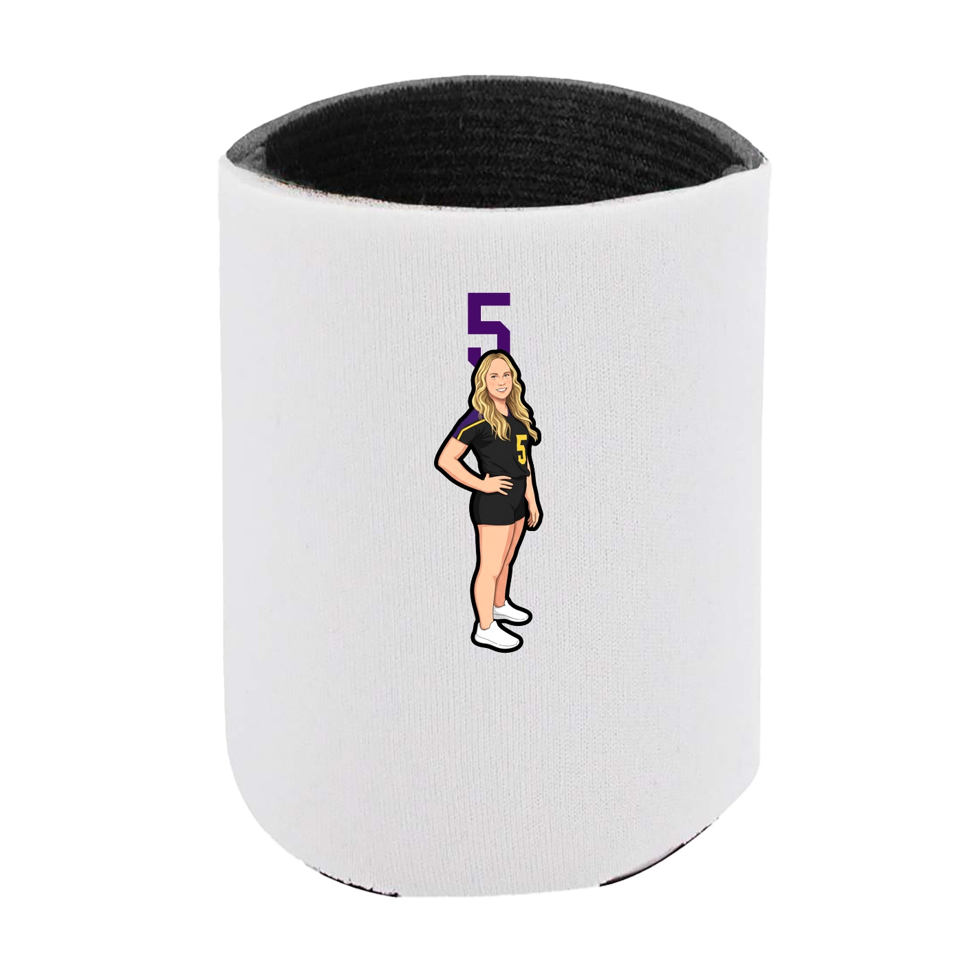 Can Holder — Number Top in White