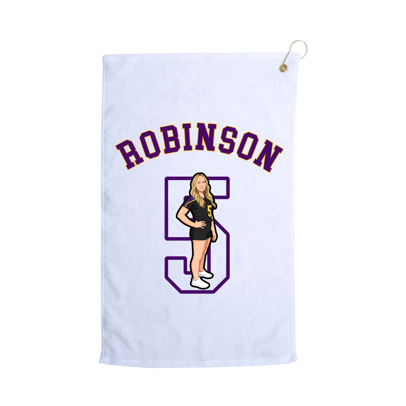 Golf Towel — Shirsey Arch in White