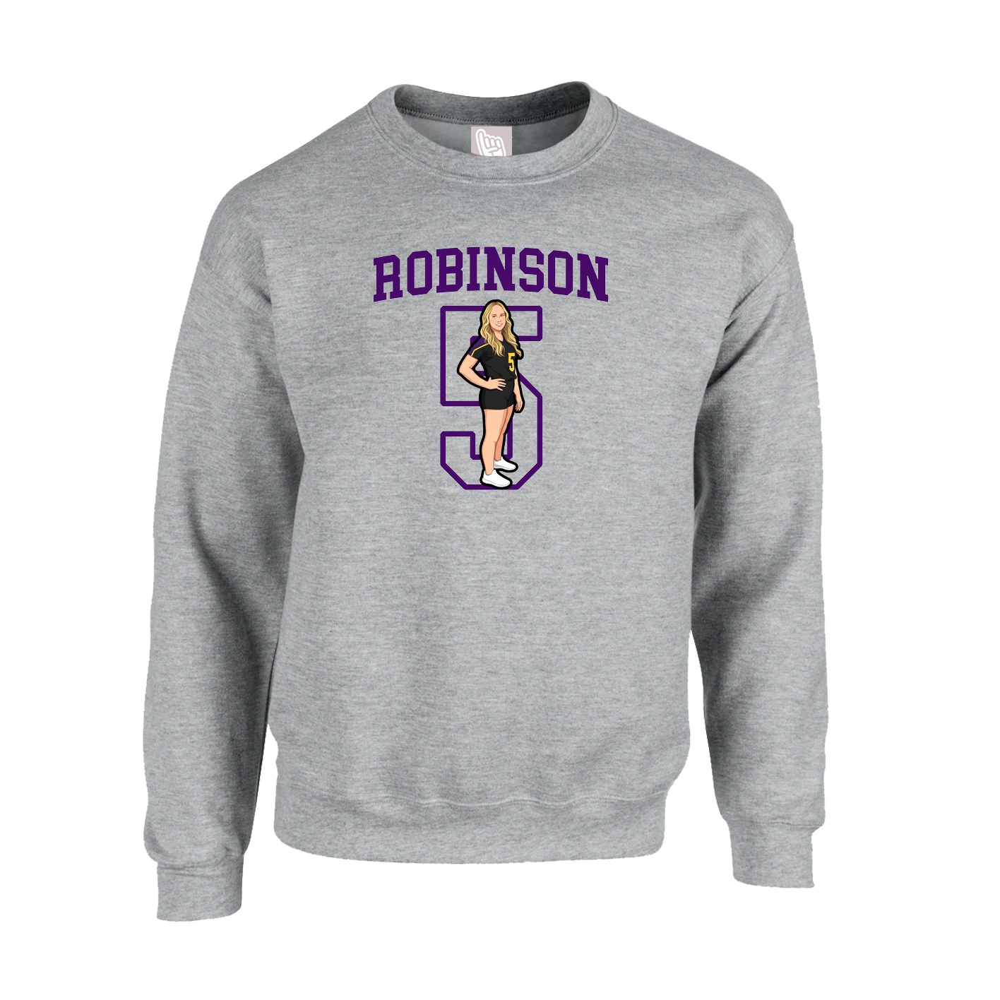 Fleece Crew — Shirsey in Grey