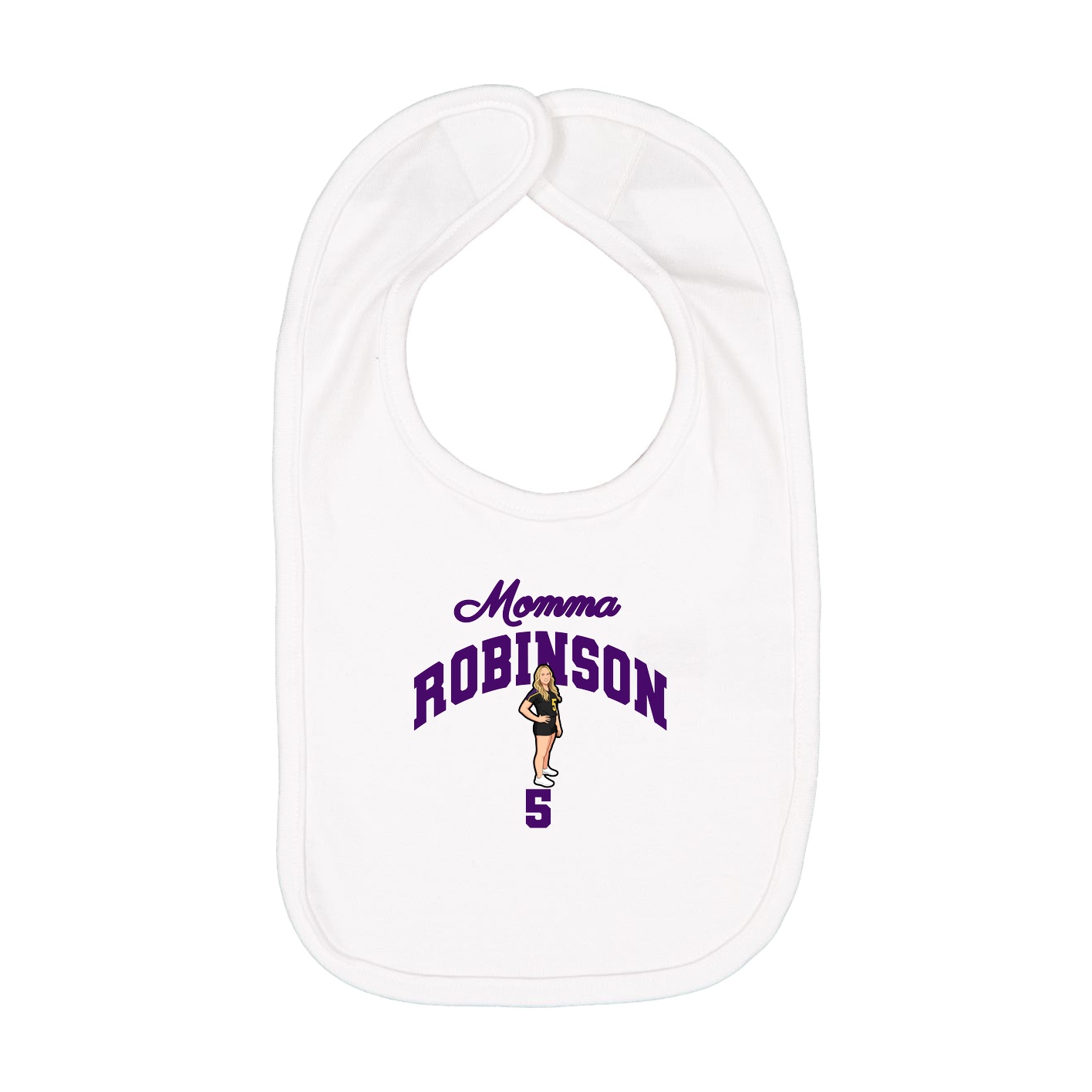Infant Bib — Mothers Day Arch in White