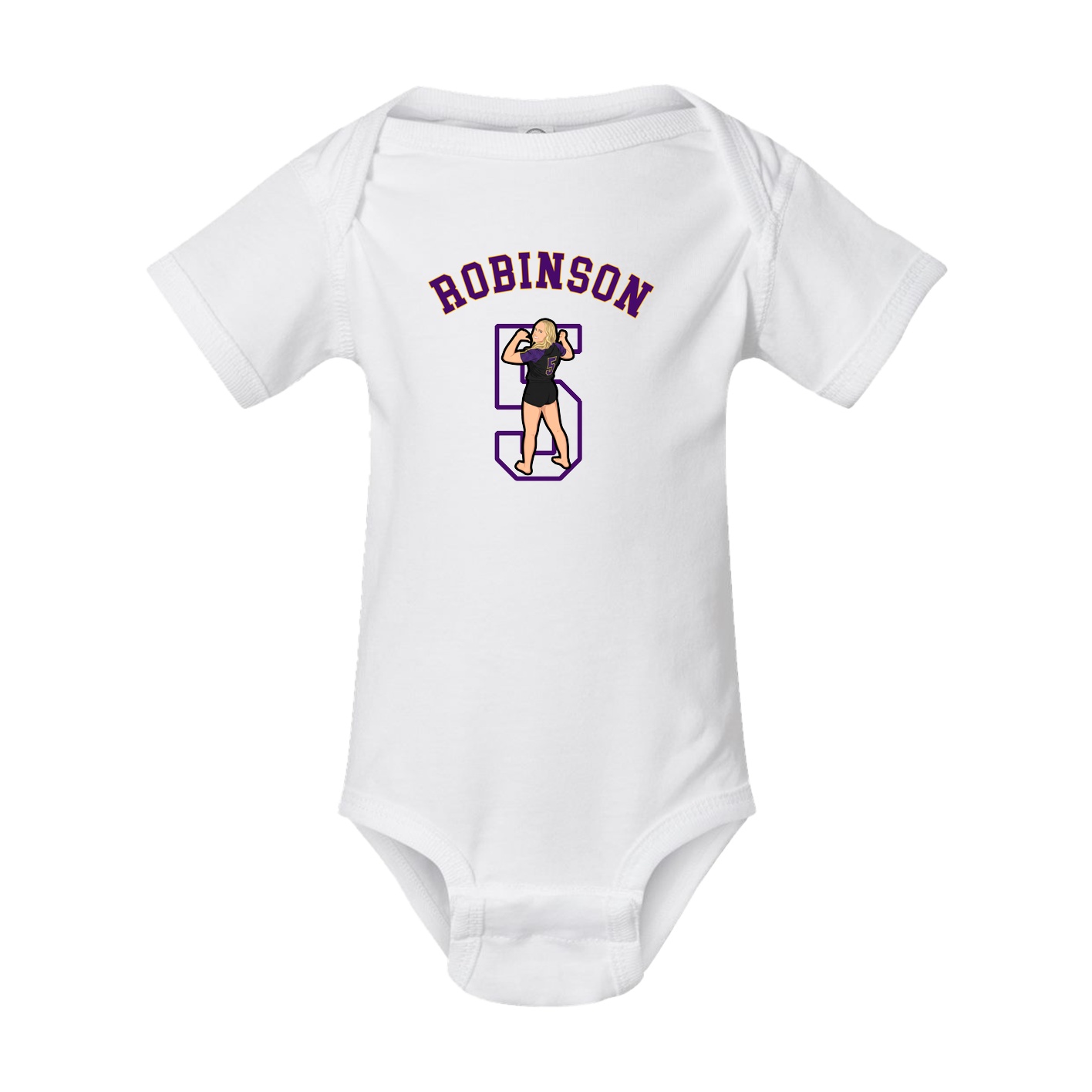 Baby Onesie — Shirsey Arch in White