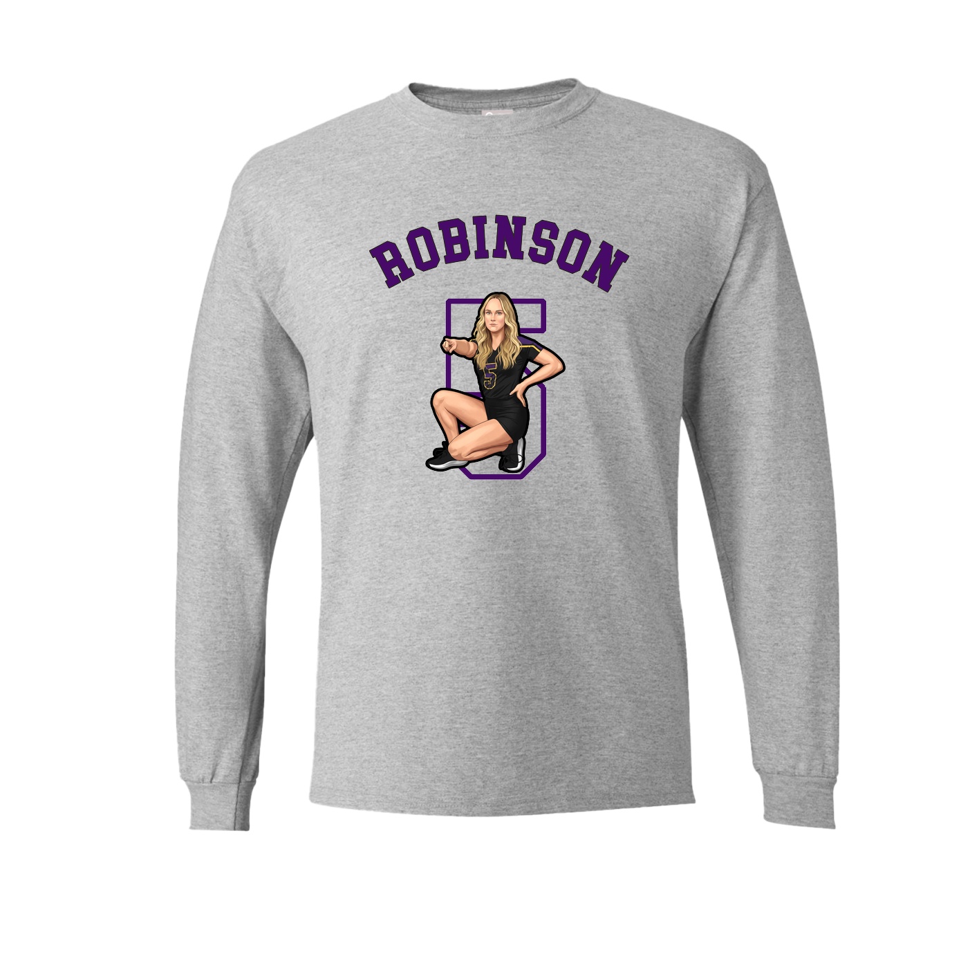 Long Sleeve Tee — Shirsey Arch in Grey