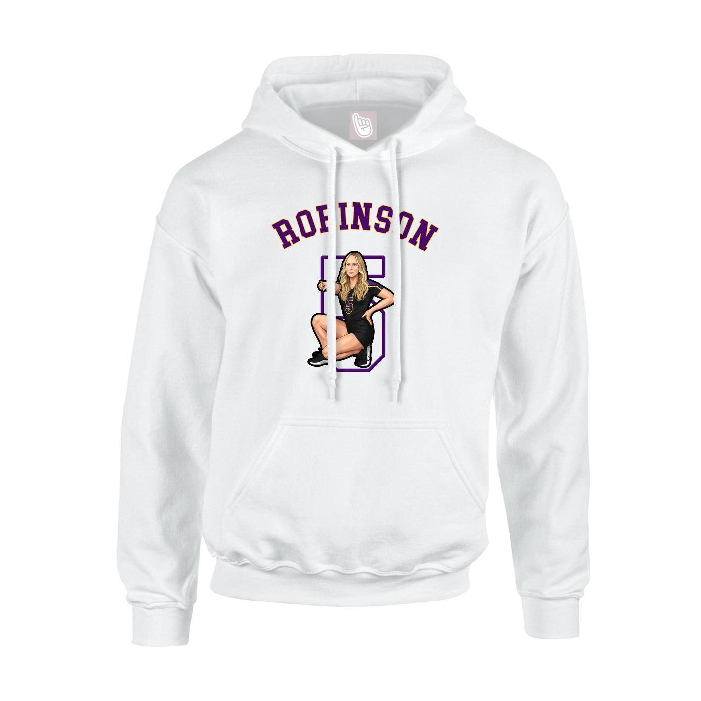 Hoodie — Shirsey Arch in White
