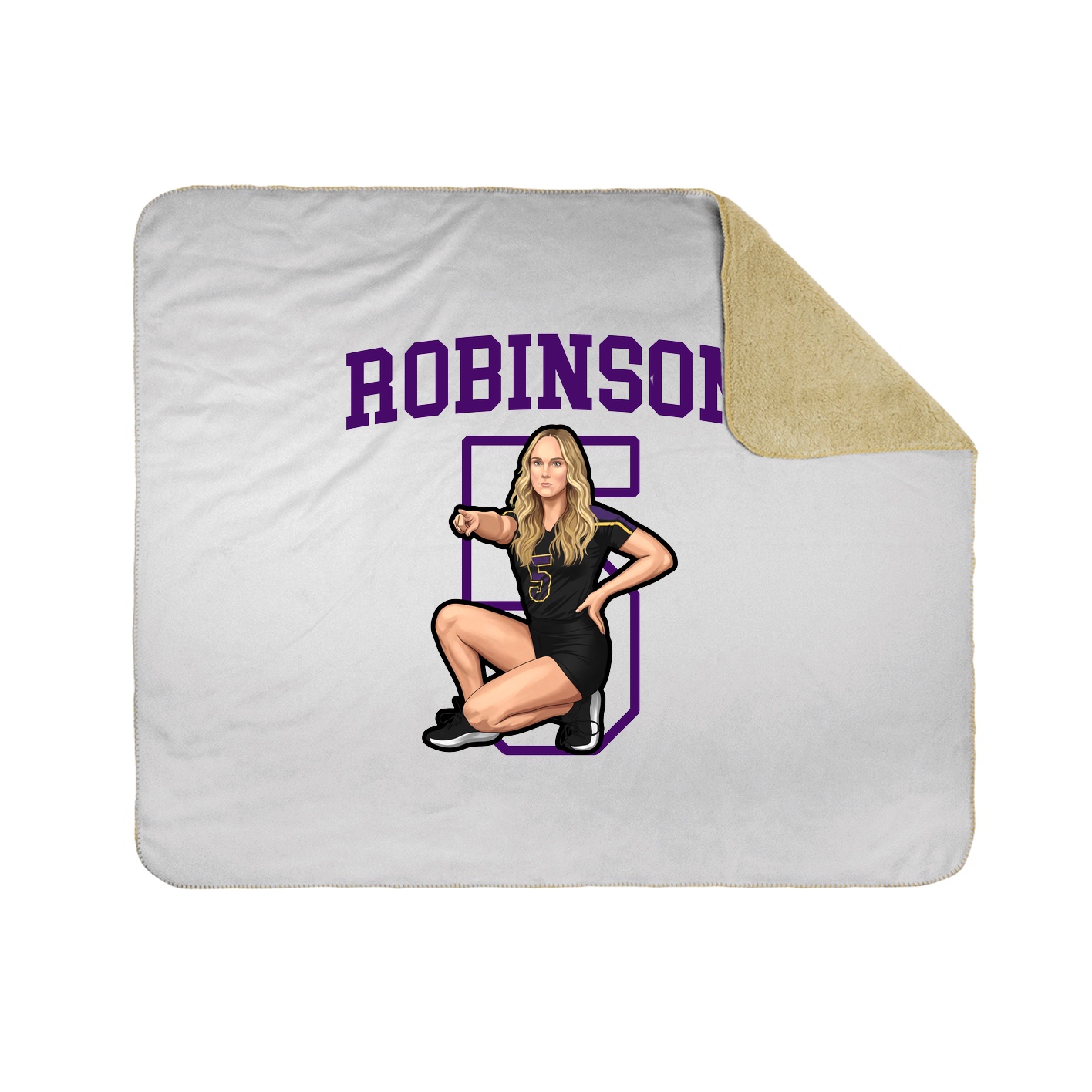 Throw Blanket — Shirsey in White