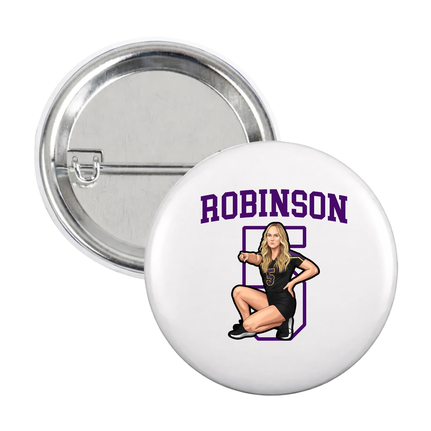 Game Day Button — Shirsey in White