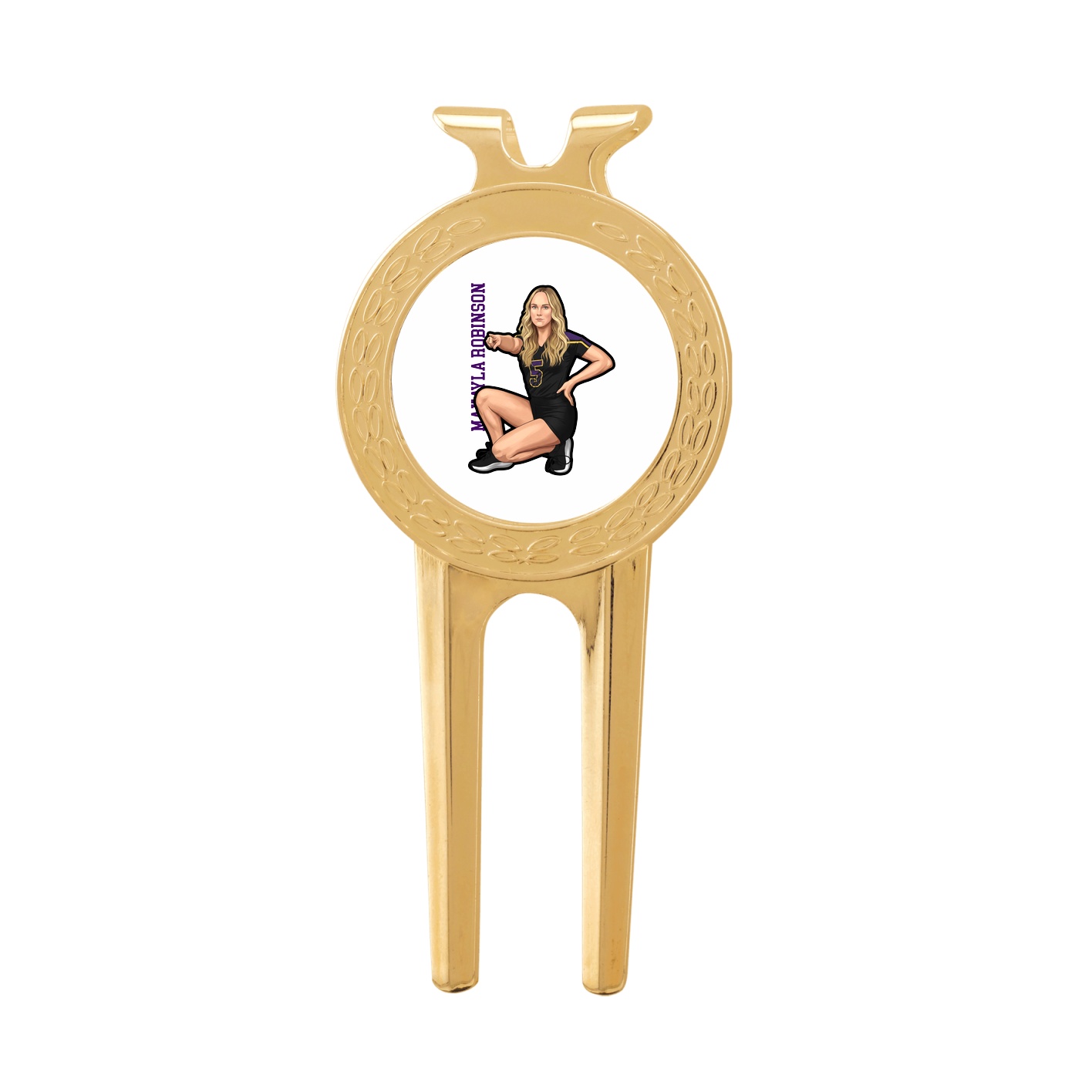 Divot Tool with Ball Marker — Name Vertical in Classic