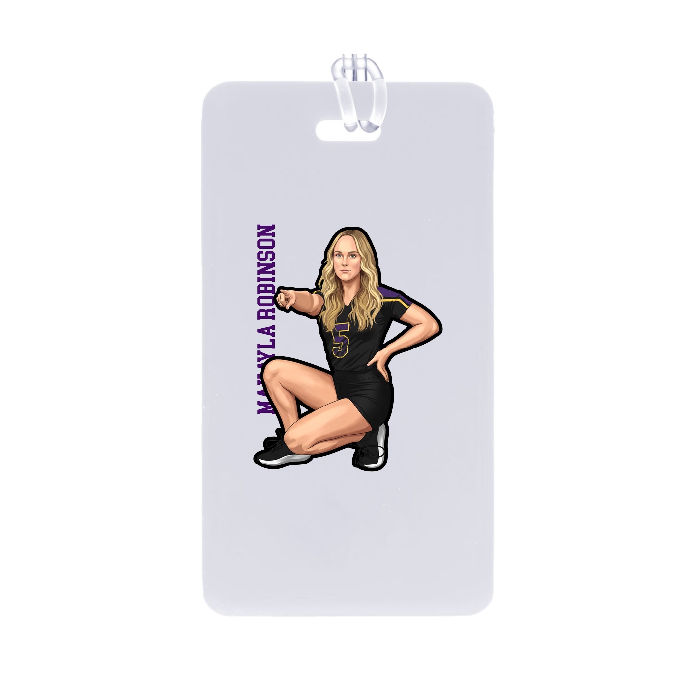 Bag Tag — Name Vertical in Classic