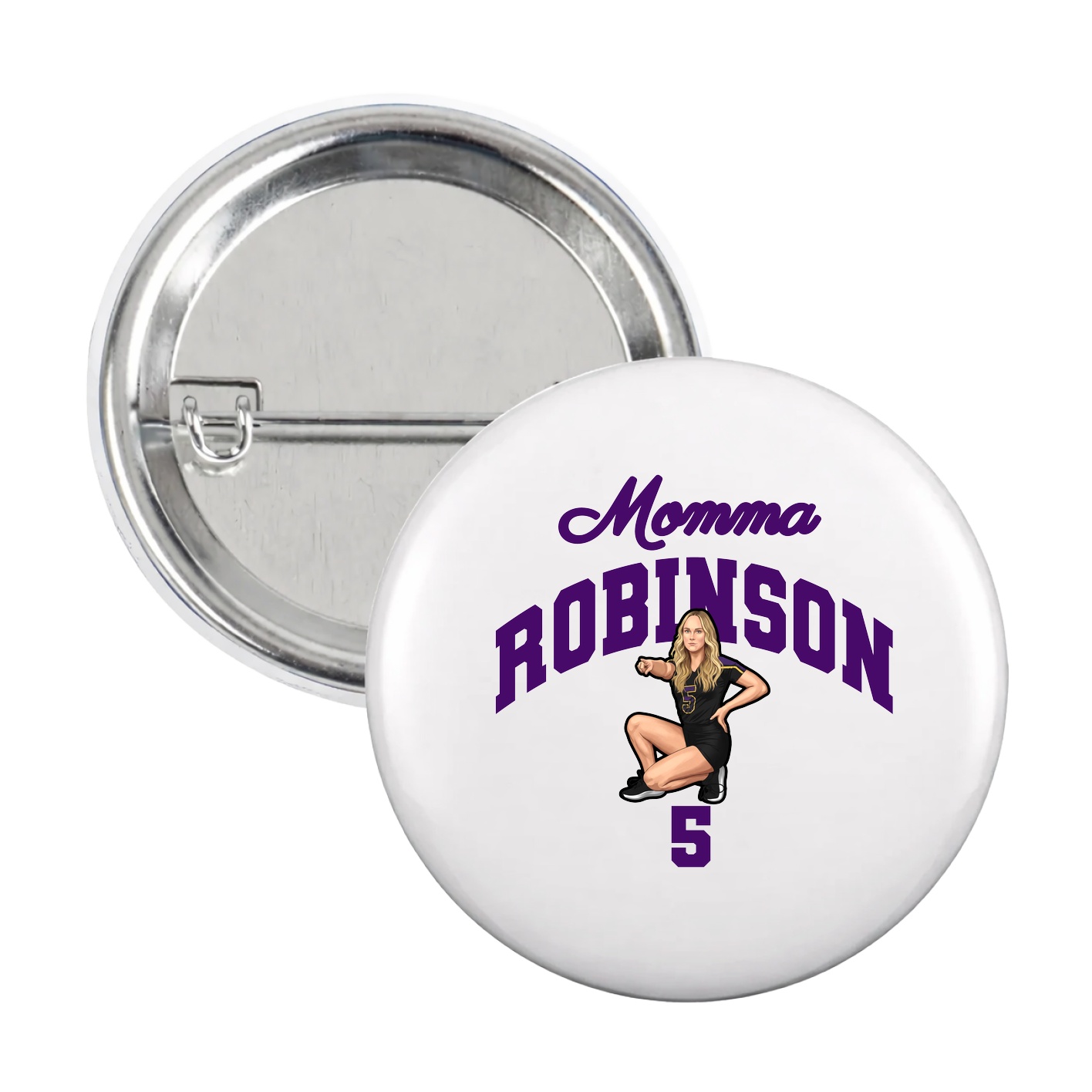 Game Day Button — Mothers Day Arch in White