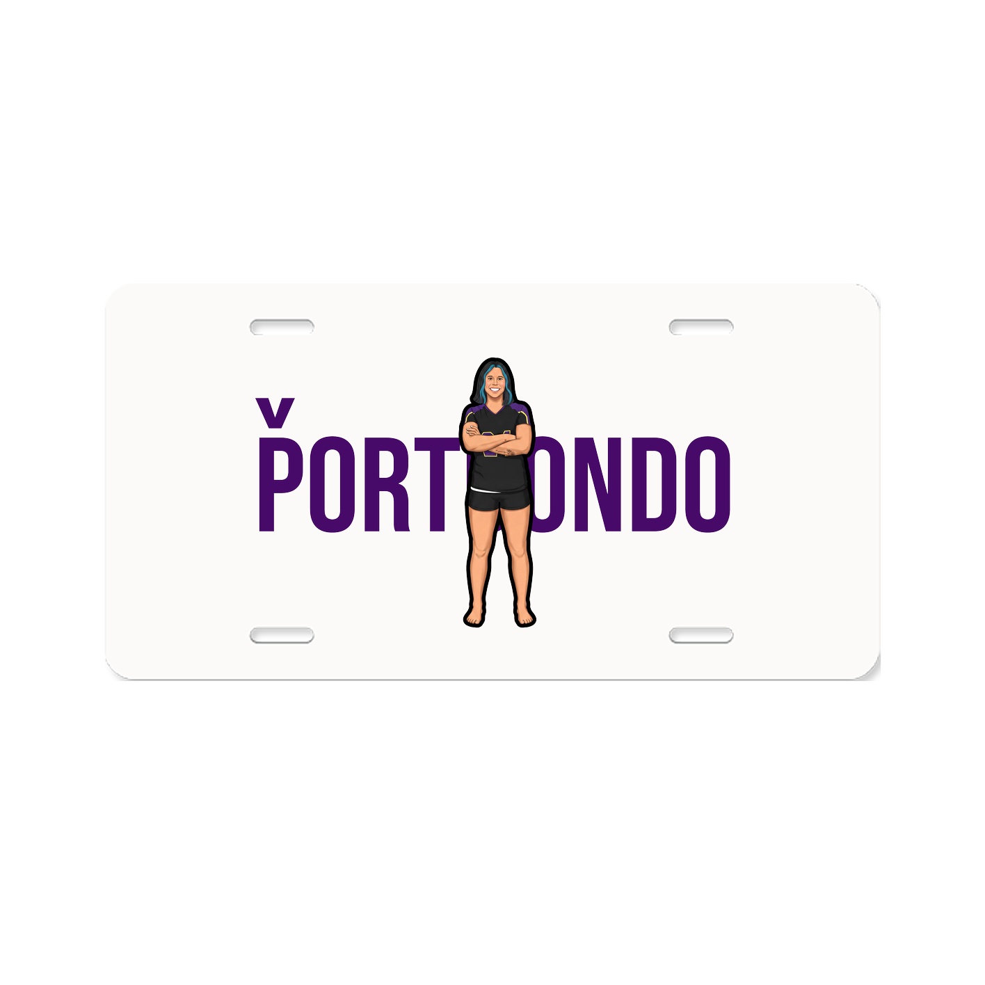 License Plate — Player Name in Classic