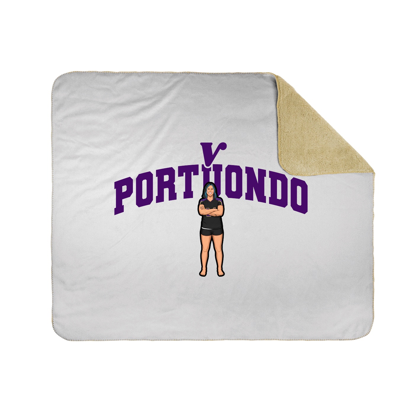 Throw Blanket — Signature Arch in White