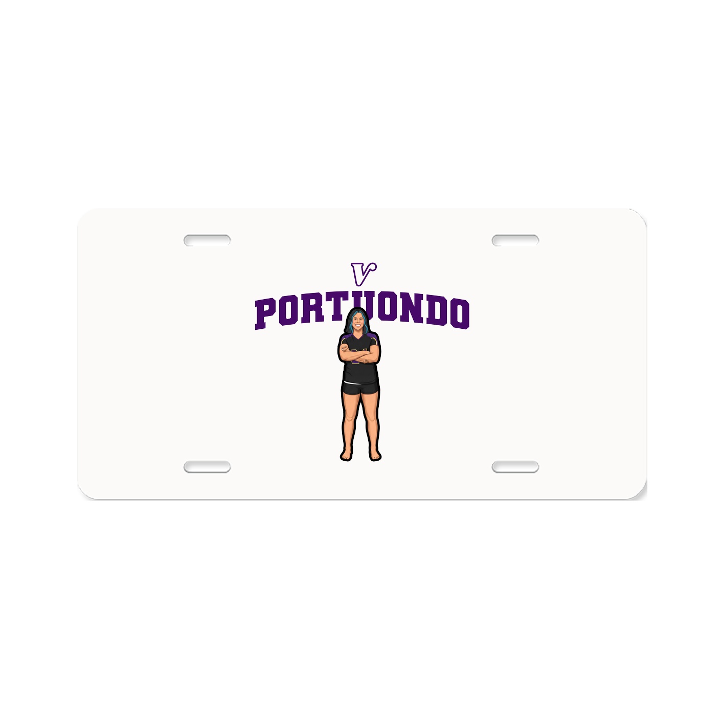 License Plate — Name Arch in Classic