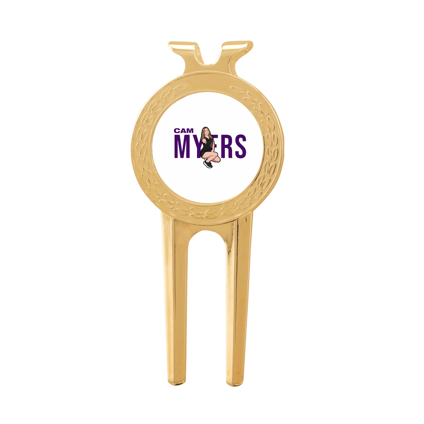 Divot Tool with Ball Marker — Player Name in Classic