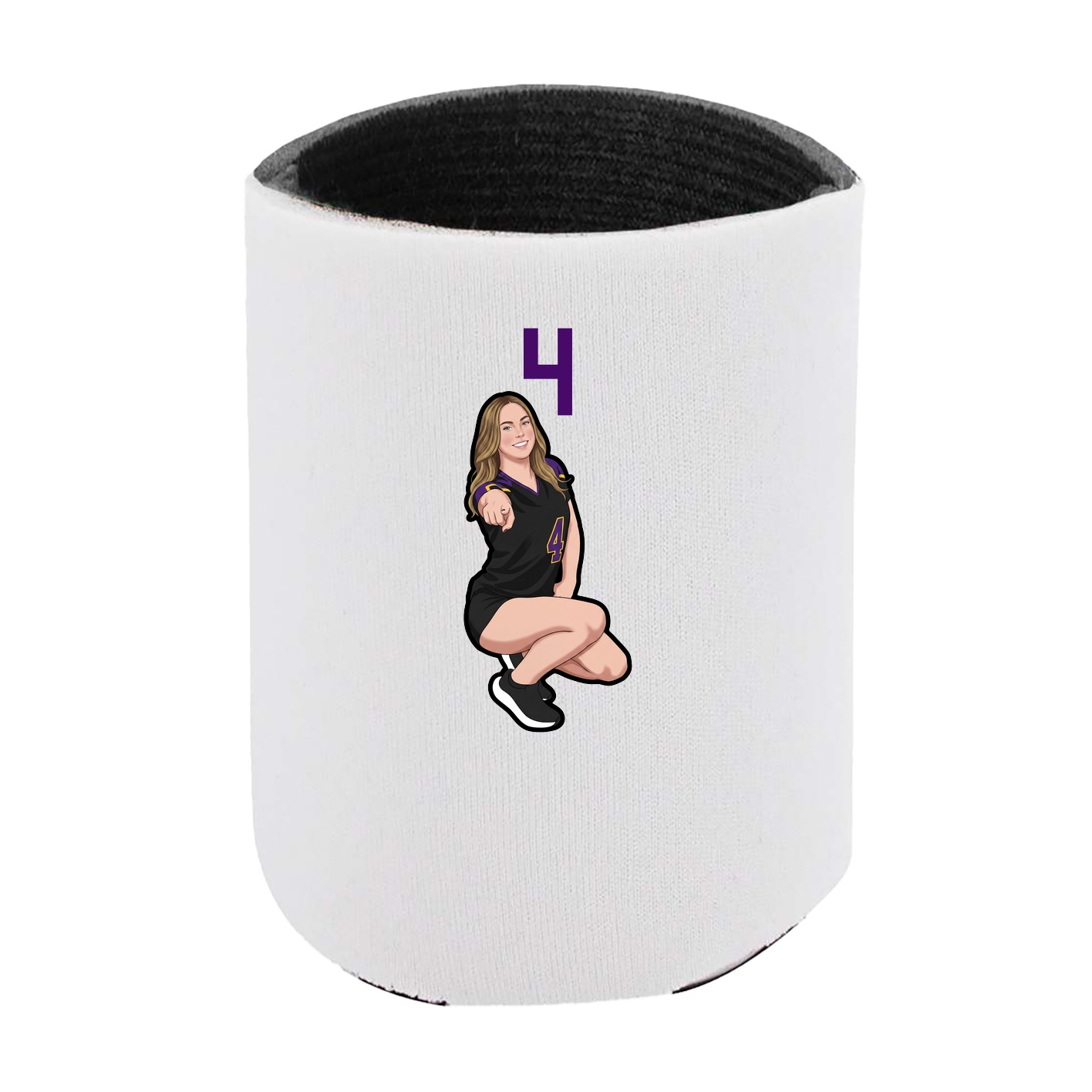Can Holder — Number Top in White