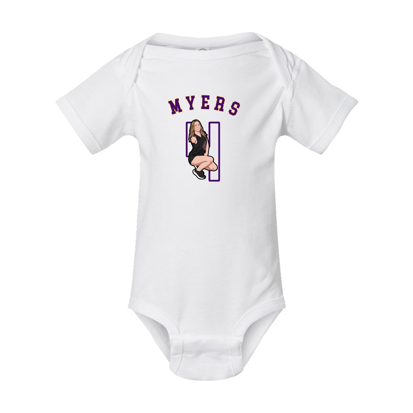 Baby Onesie — Shirsey Arch in White