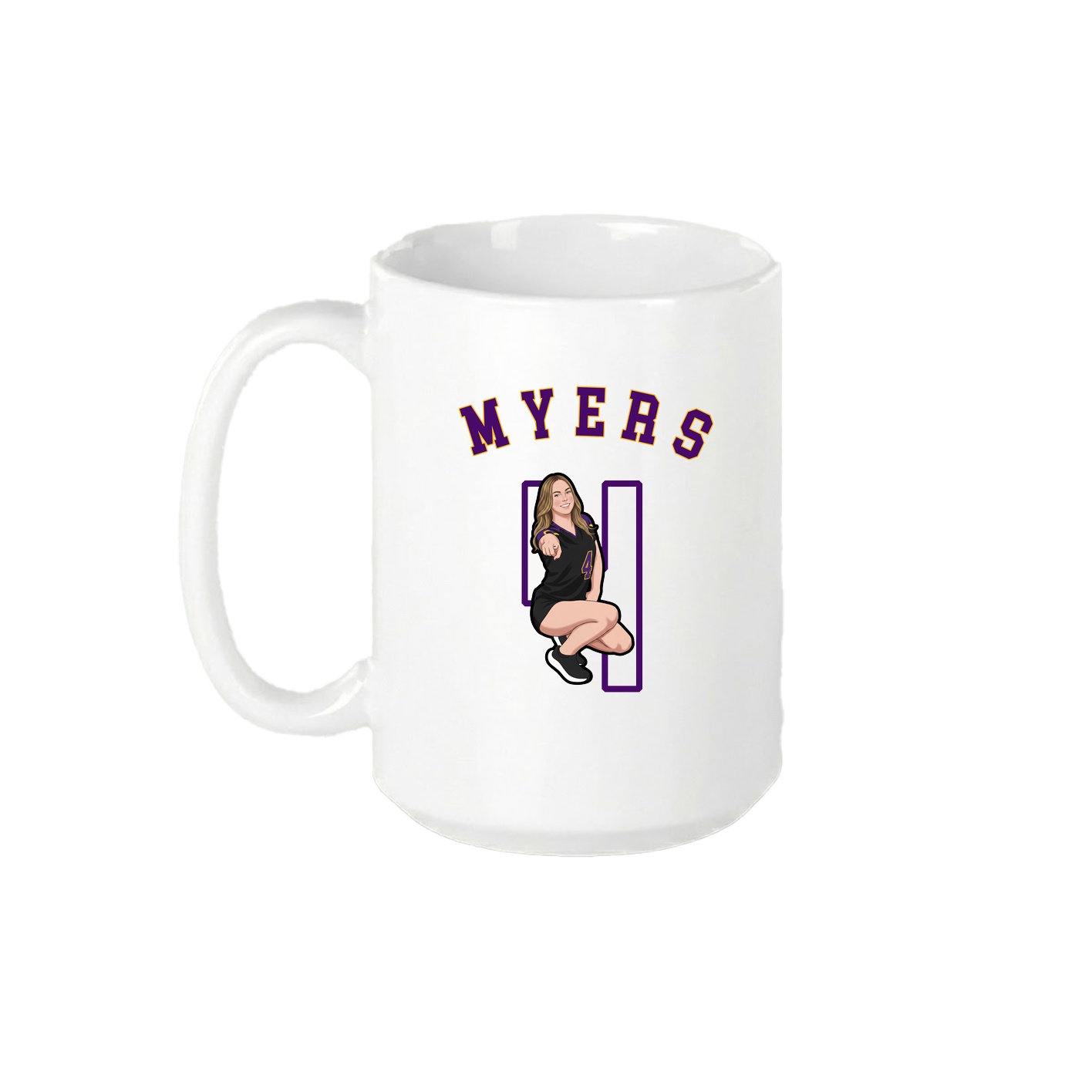 15oz Coffee Mug — Shirsey Arch in White