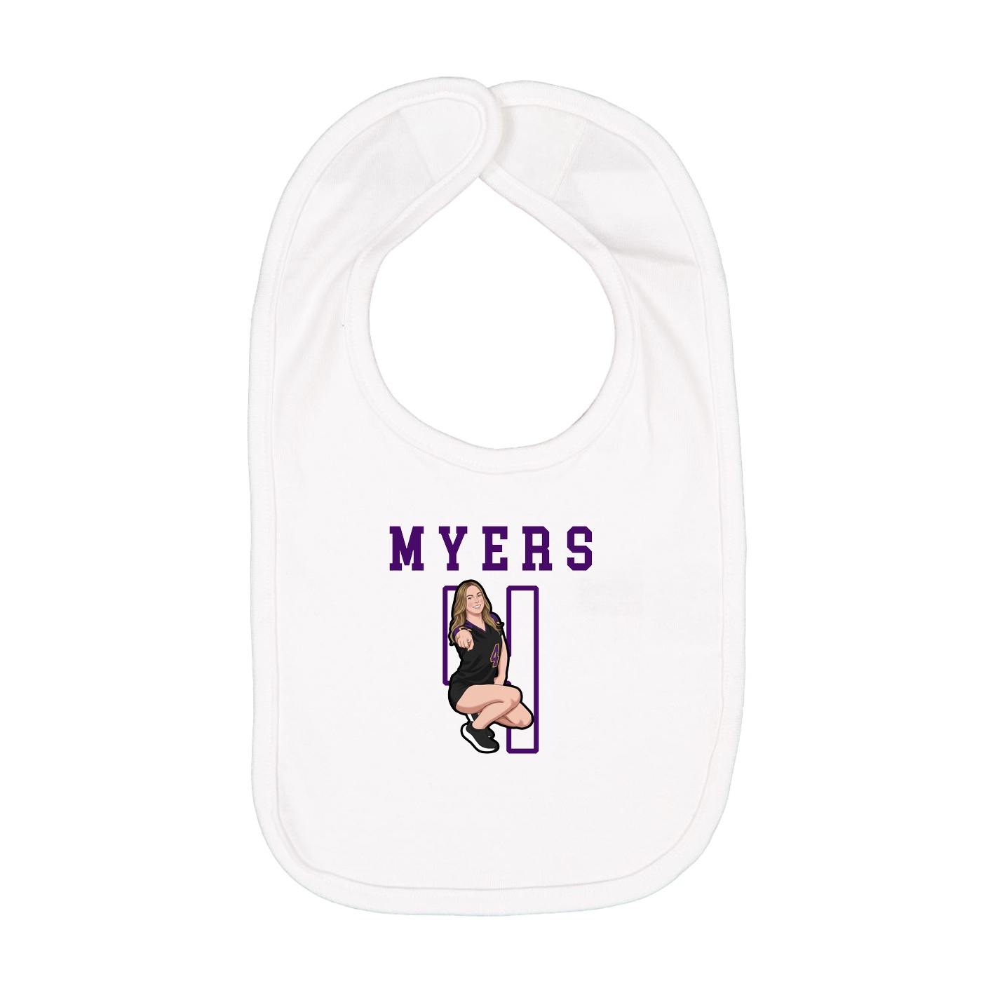 Infant Bib — Shirsey in White