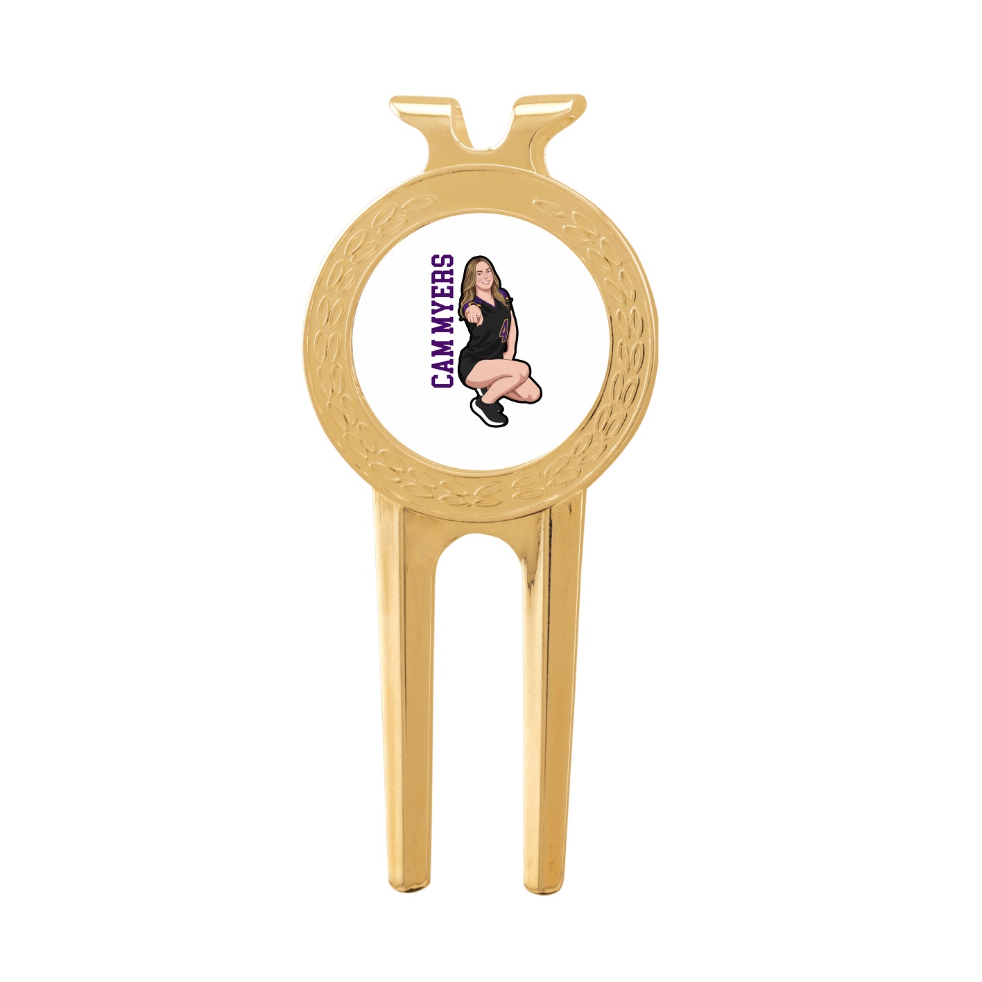Divot Tool with Ball Marker — Name Vertical in Classic