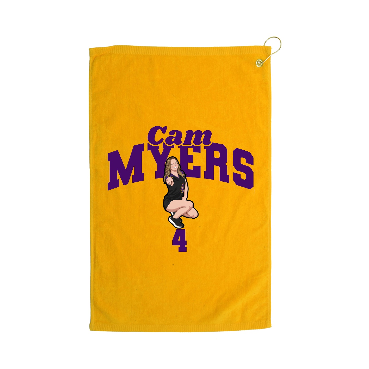 Golf Towel — Signature Arch in Gold