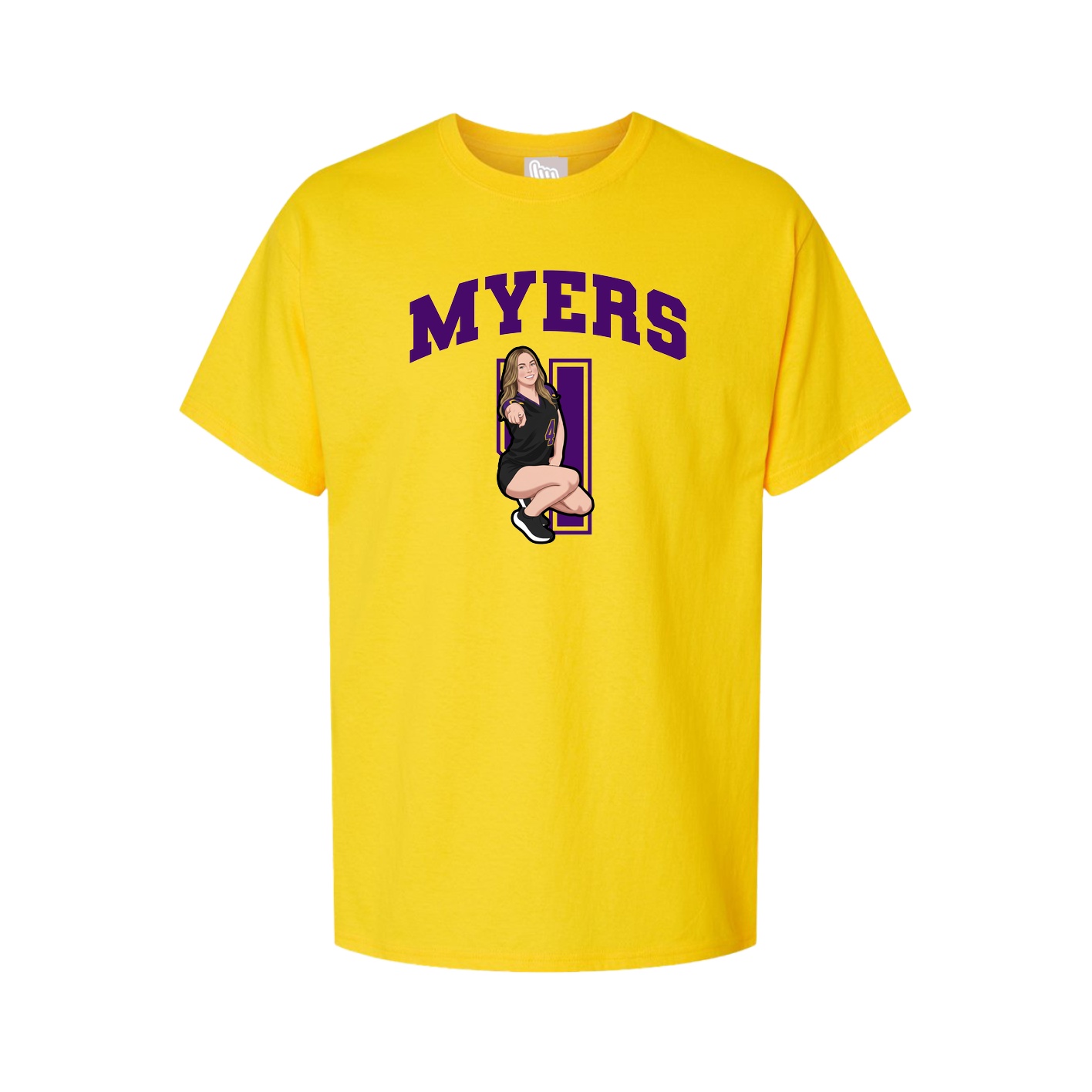 Tee — Number in Gold