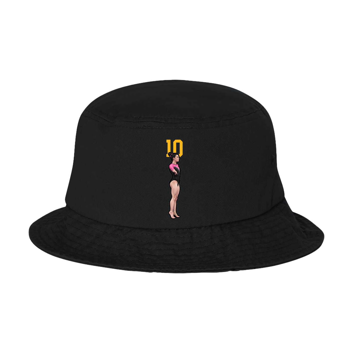 Bucket Cap — Number Top in Black