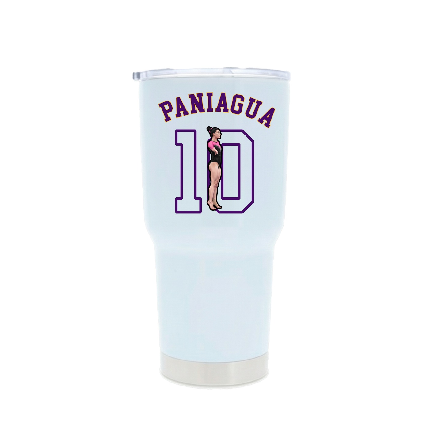30oz Stainless Steel Tumbler — Shirsey Arch in White