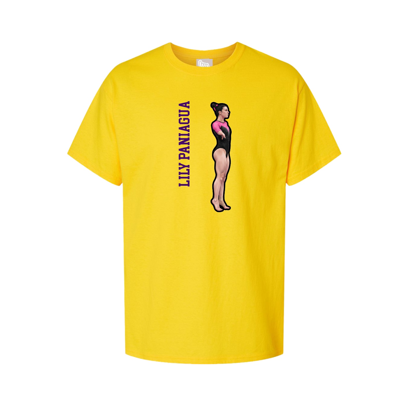 Tee — Name Vertical in Gold