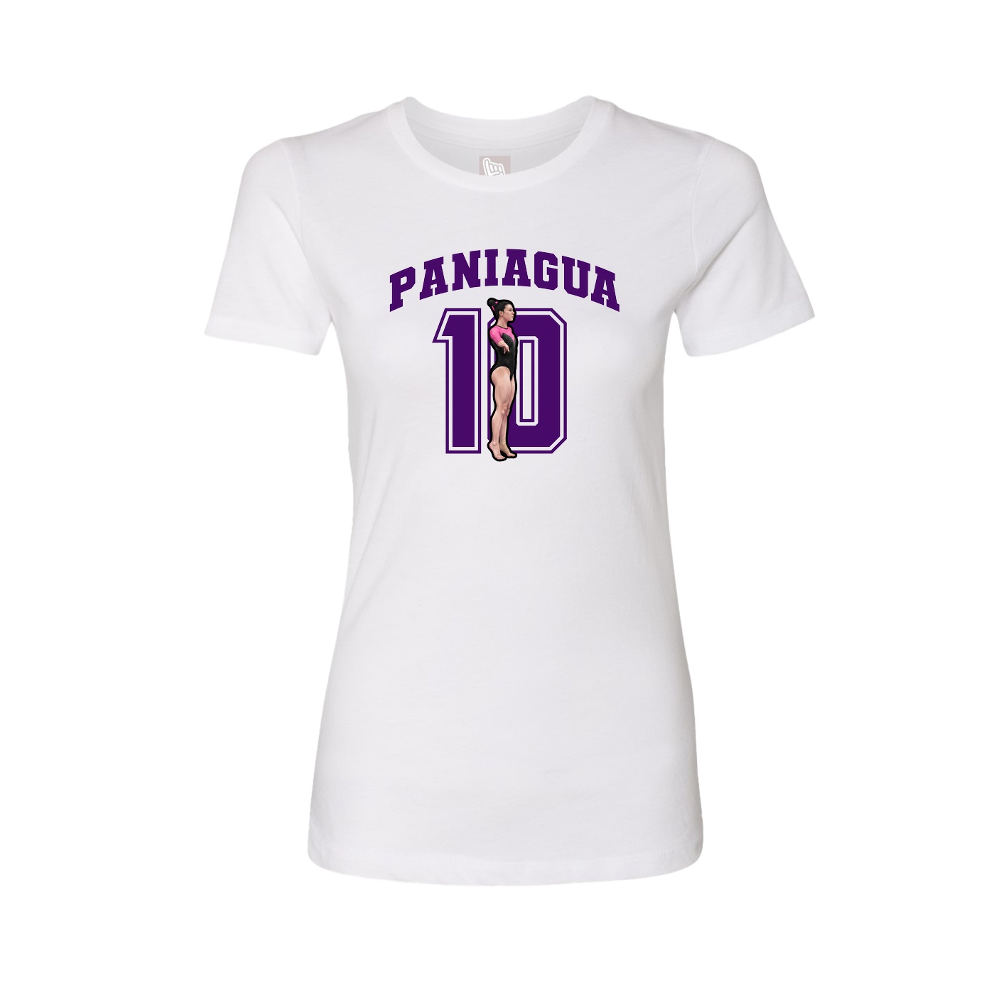 Womens Tee — Number in White