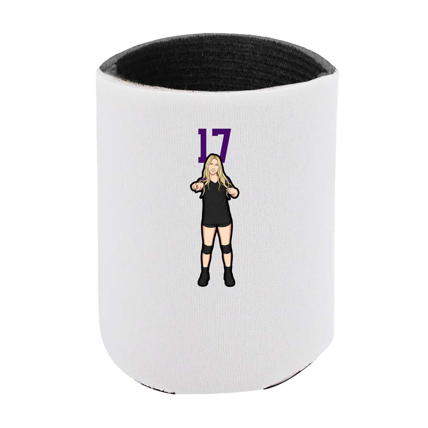 Can Holder — Number Top in White