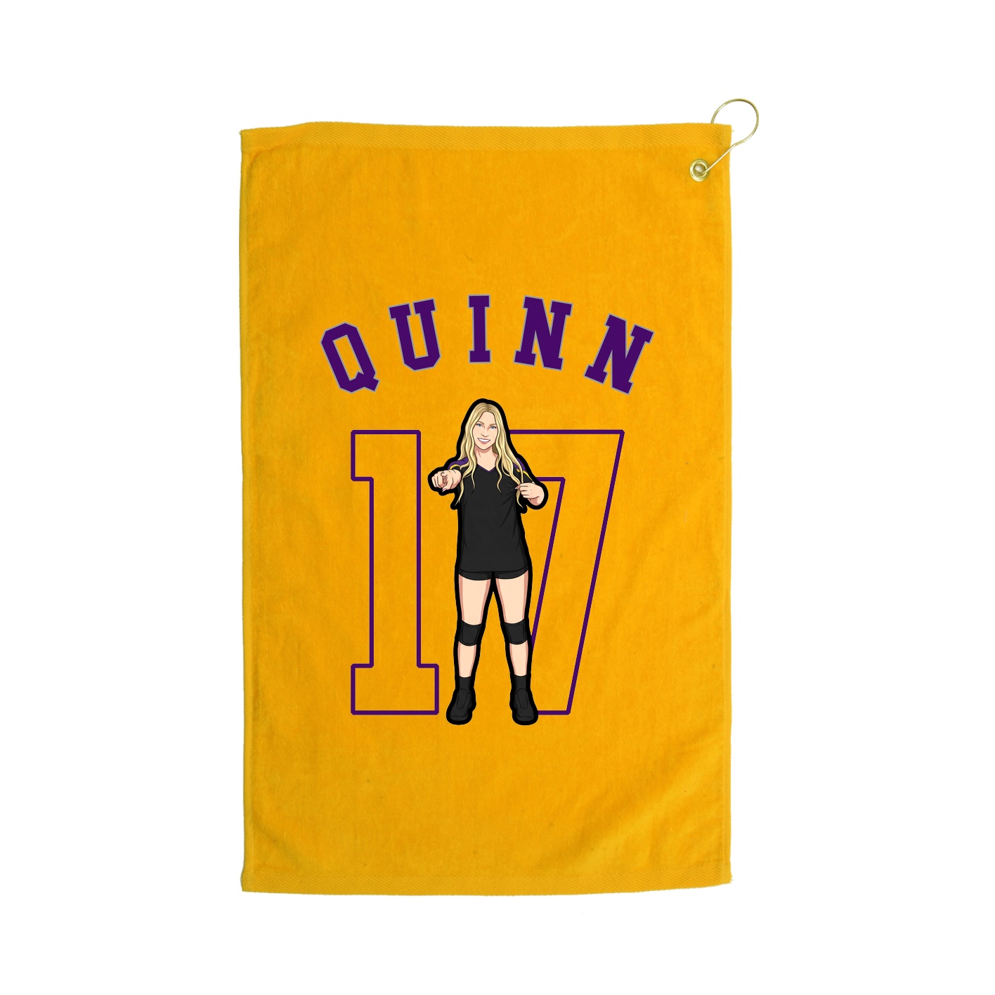 Golf Towel — Shirsey Arch in Gold