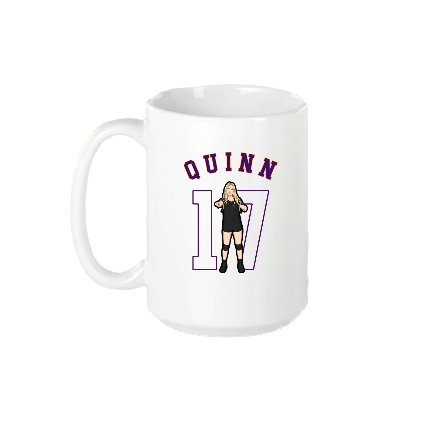 15oz Coffee Mug — Shirsey Arch in White