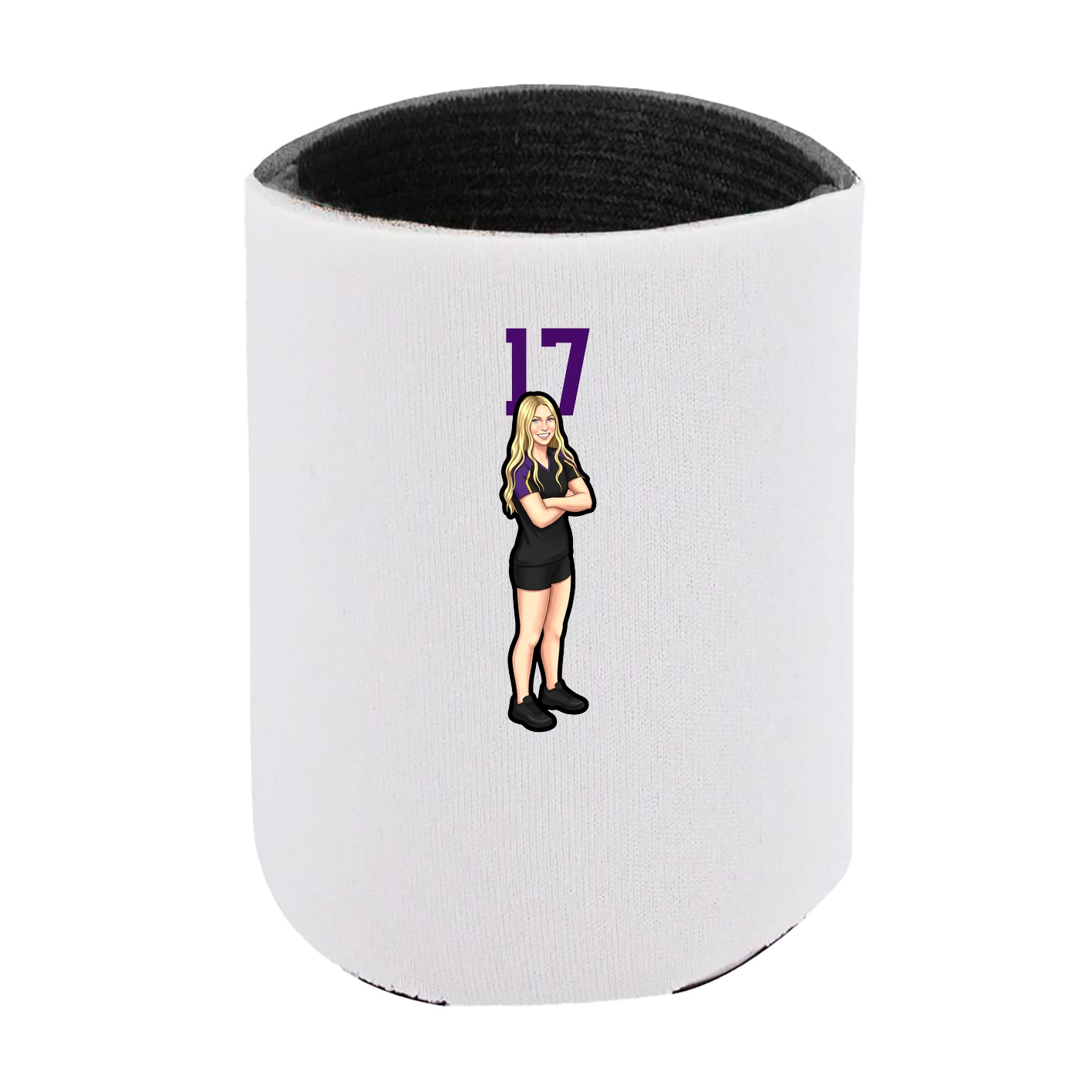 Can Holder — Number Top in White