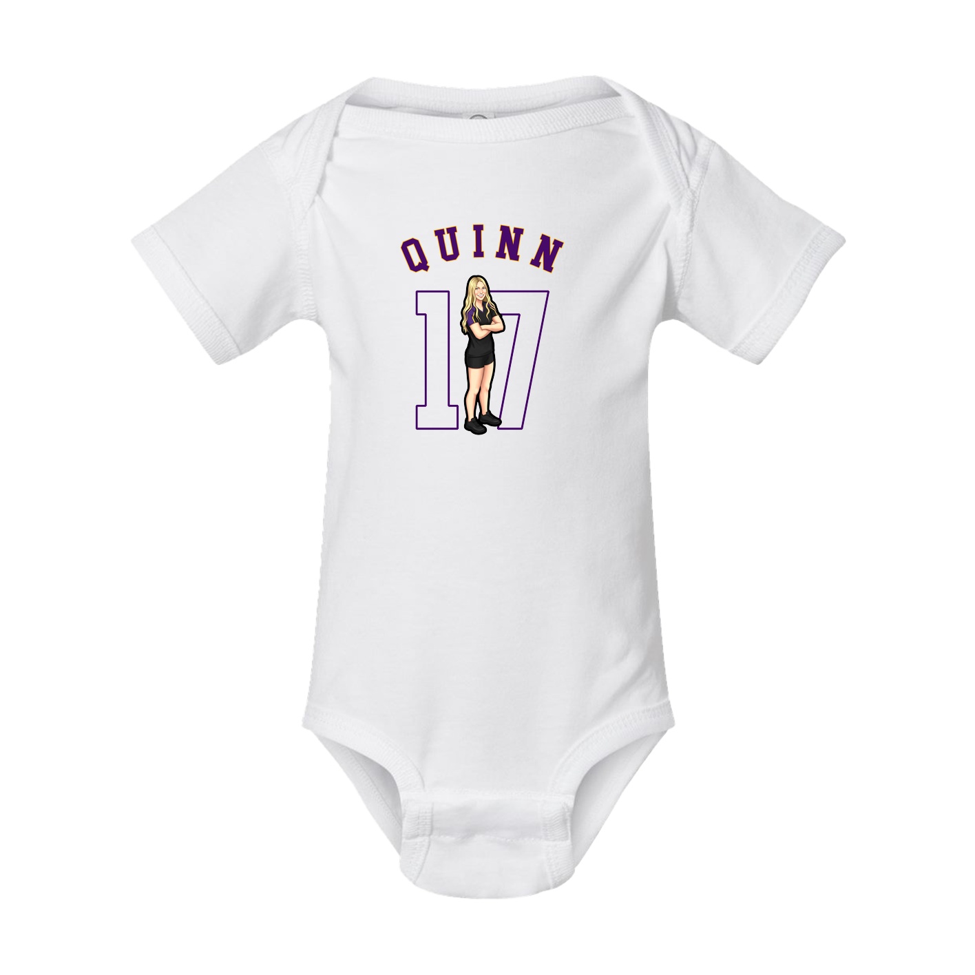 Baby Onesie — Shirsey Arch in White