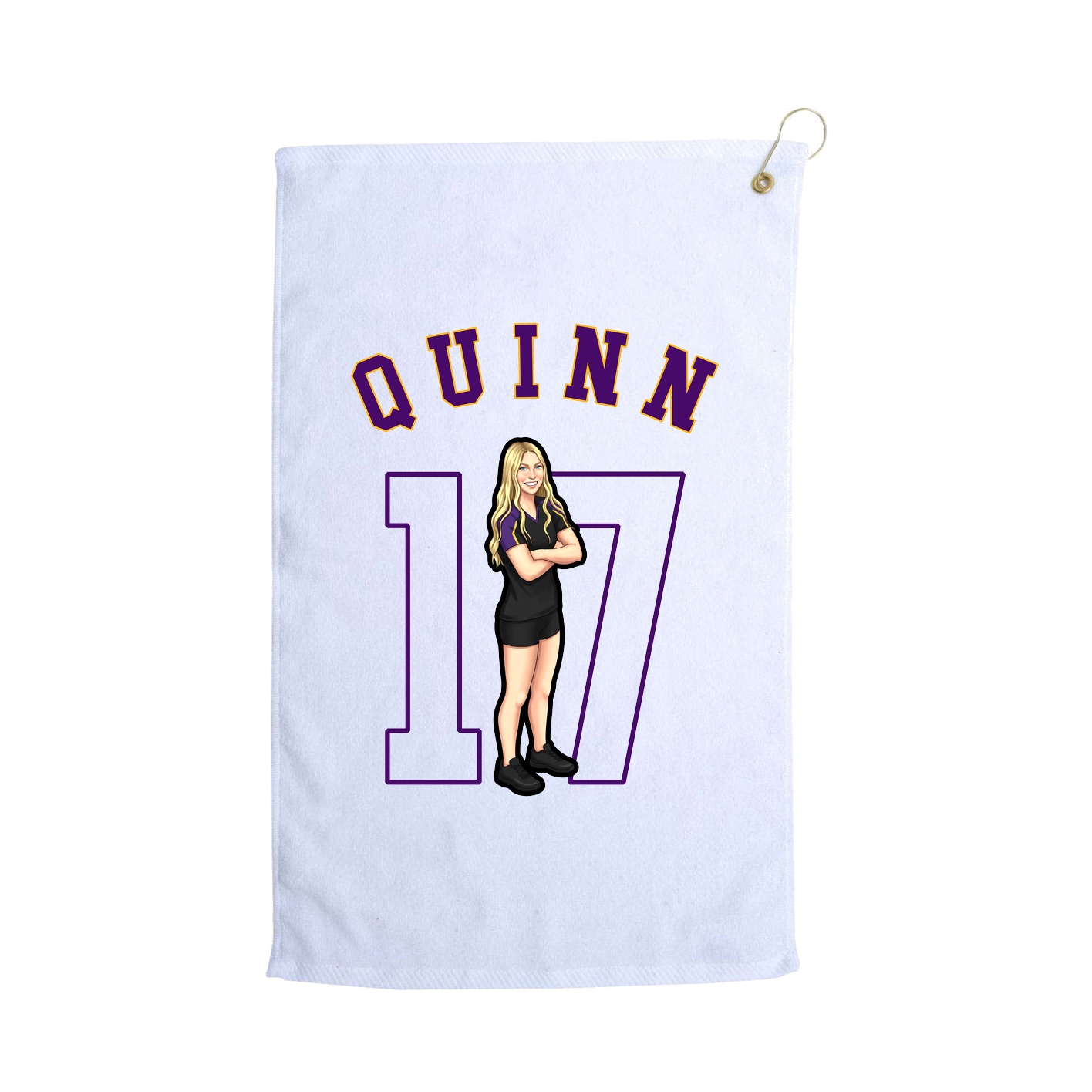 Golf Towel — Shirsey Arch in White