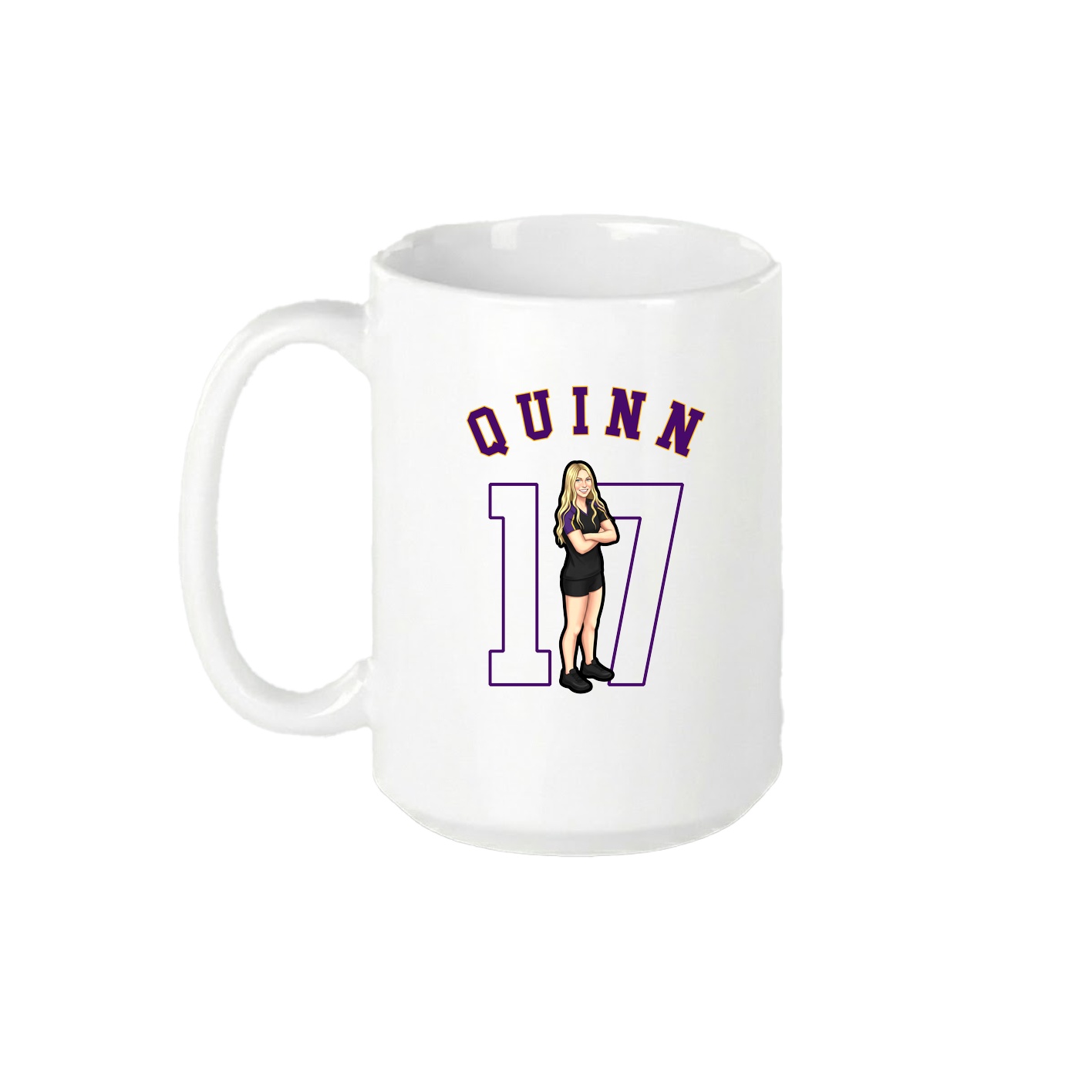 15oz Coffee Mug — Shirsey Arch in White
