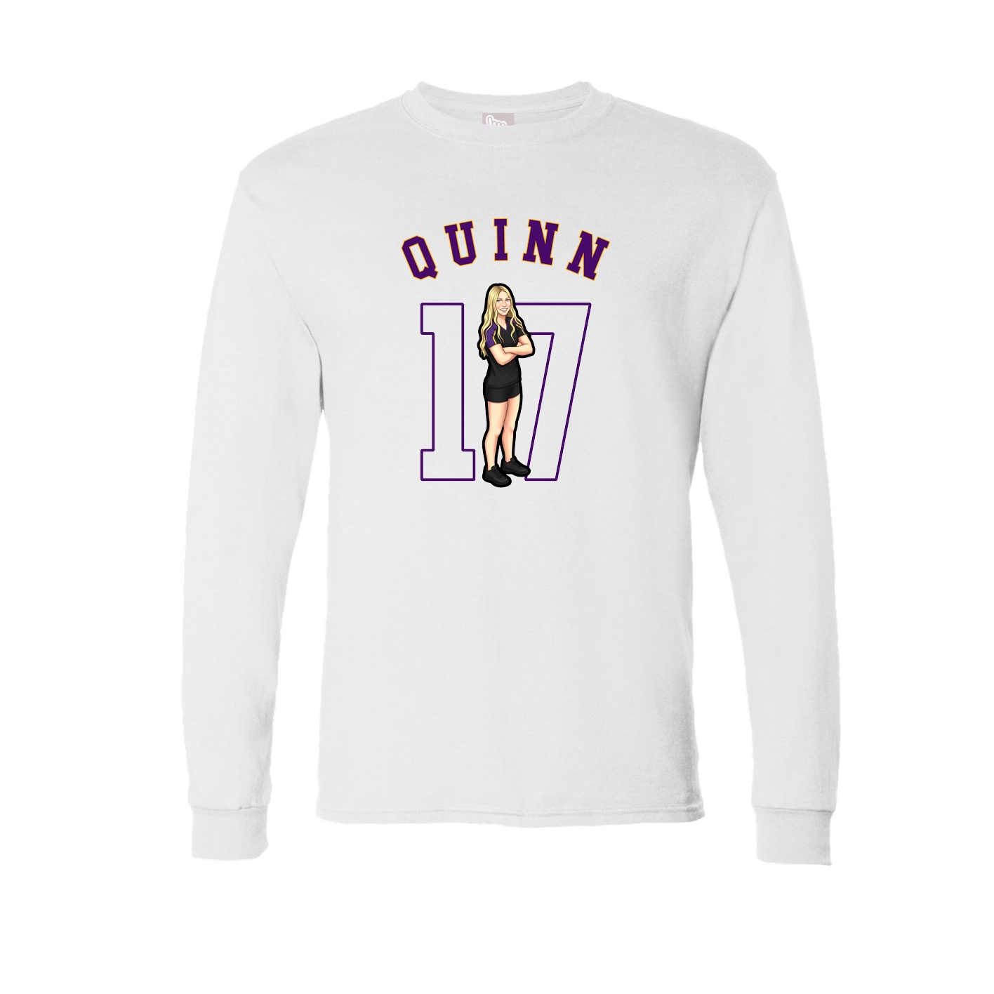 Long Sleeve Tee — Shirsey Arch in White