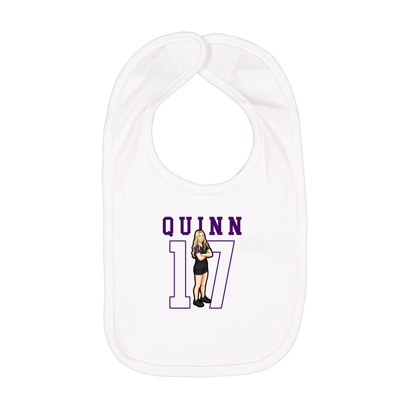 Infant Bib — Shirsey in White