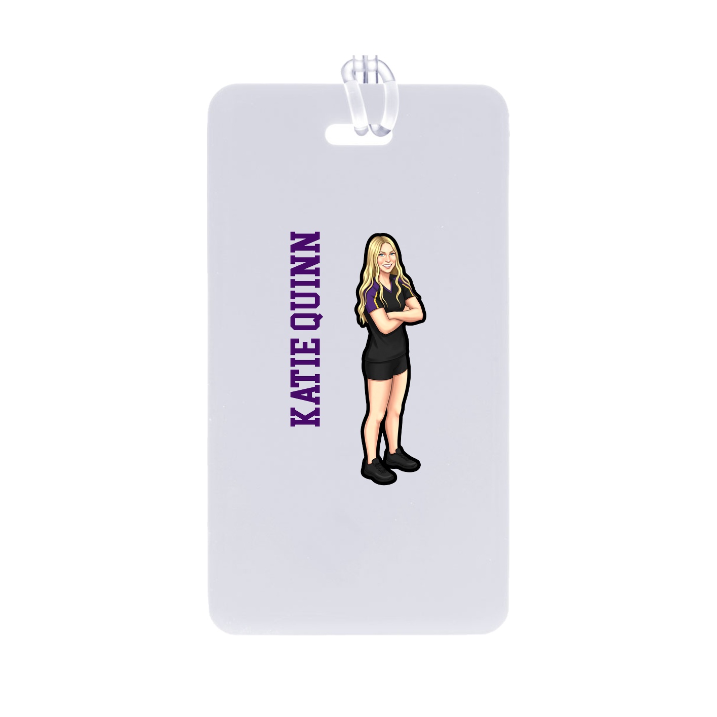 Bag Tag — Name Vertical in Classic