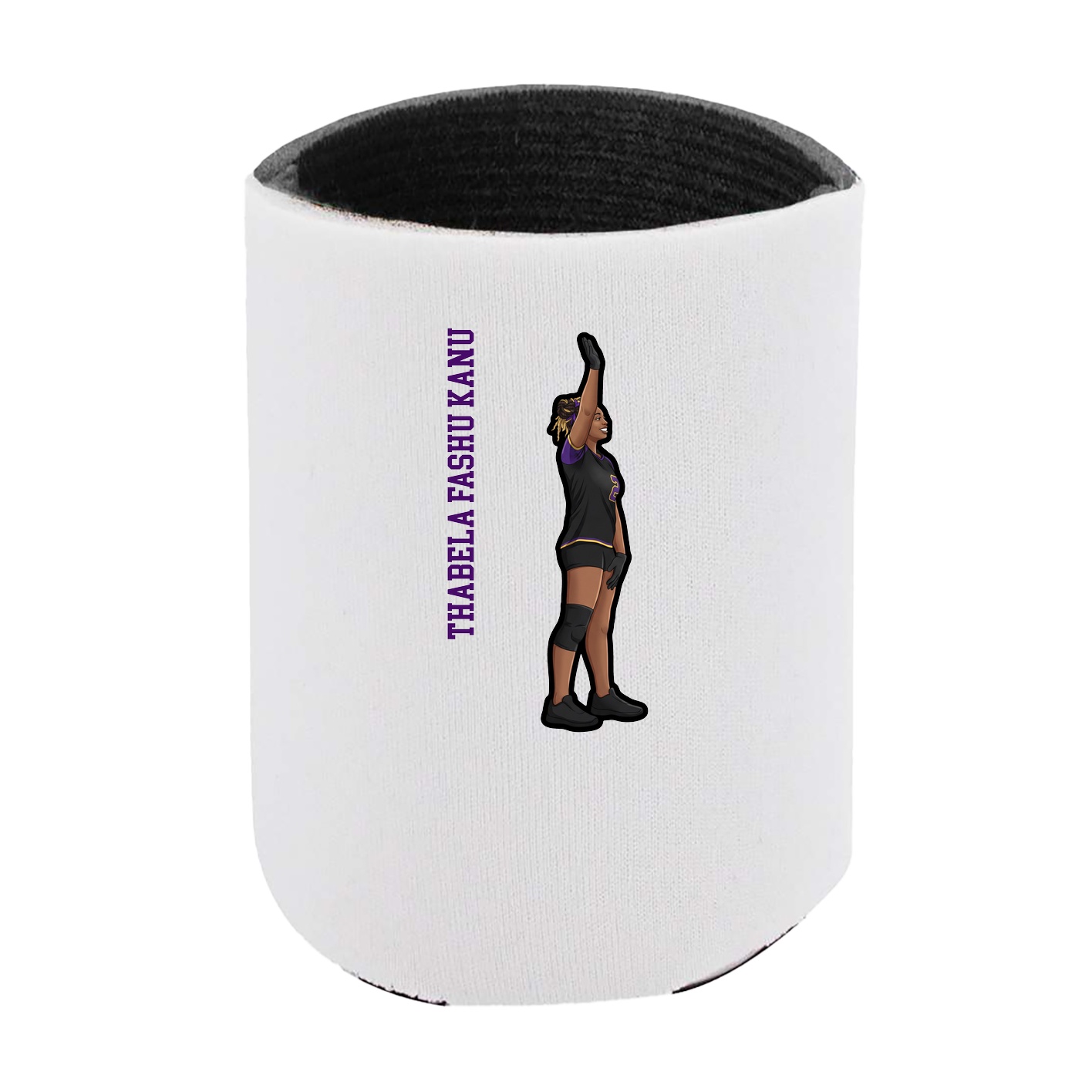 Can Holder — Name Vertical in White