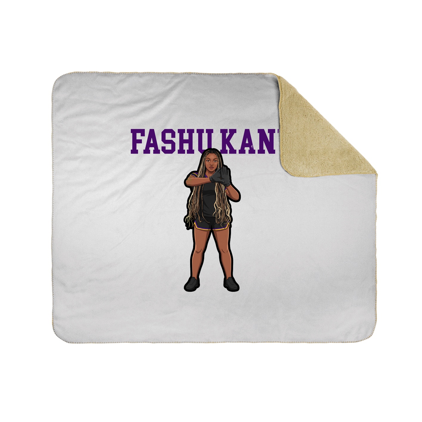 Throw Blanket — Shirsey in White