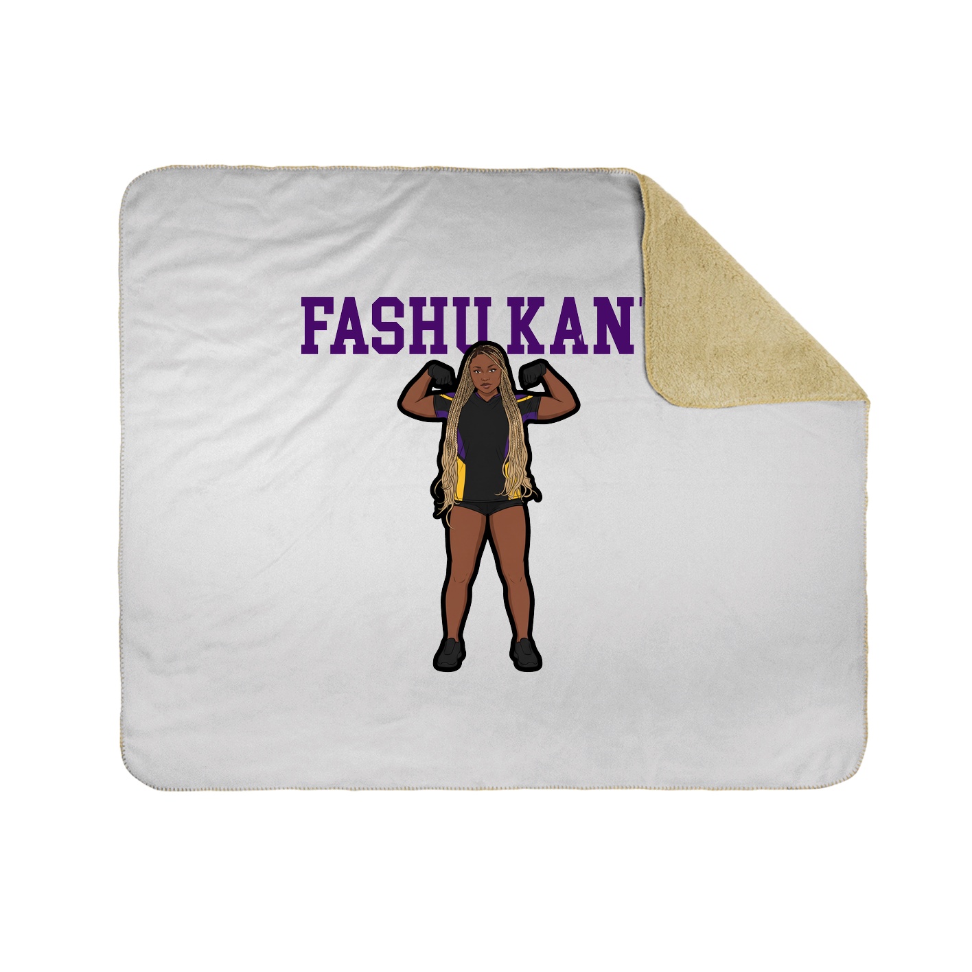 Throw Blanket — Shirsey in White