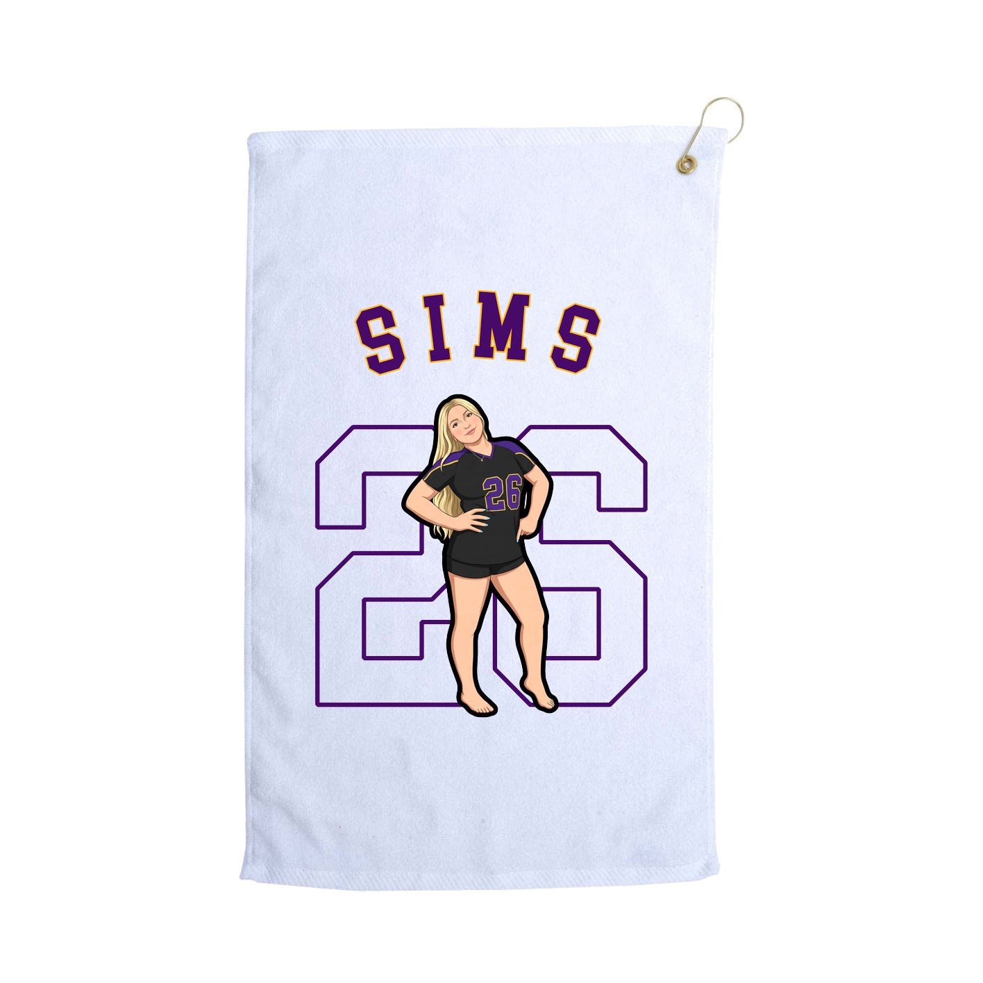Golf Towel — Shirsey Arch in White
