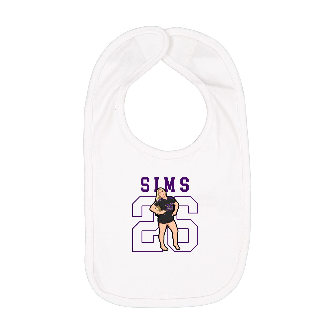 Infant Bib — Shirsey in White