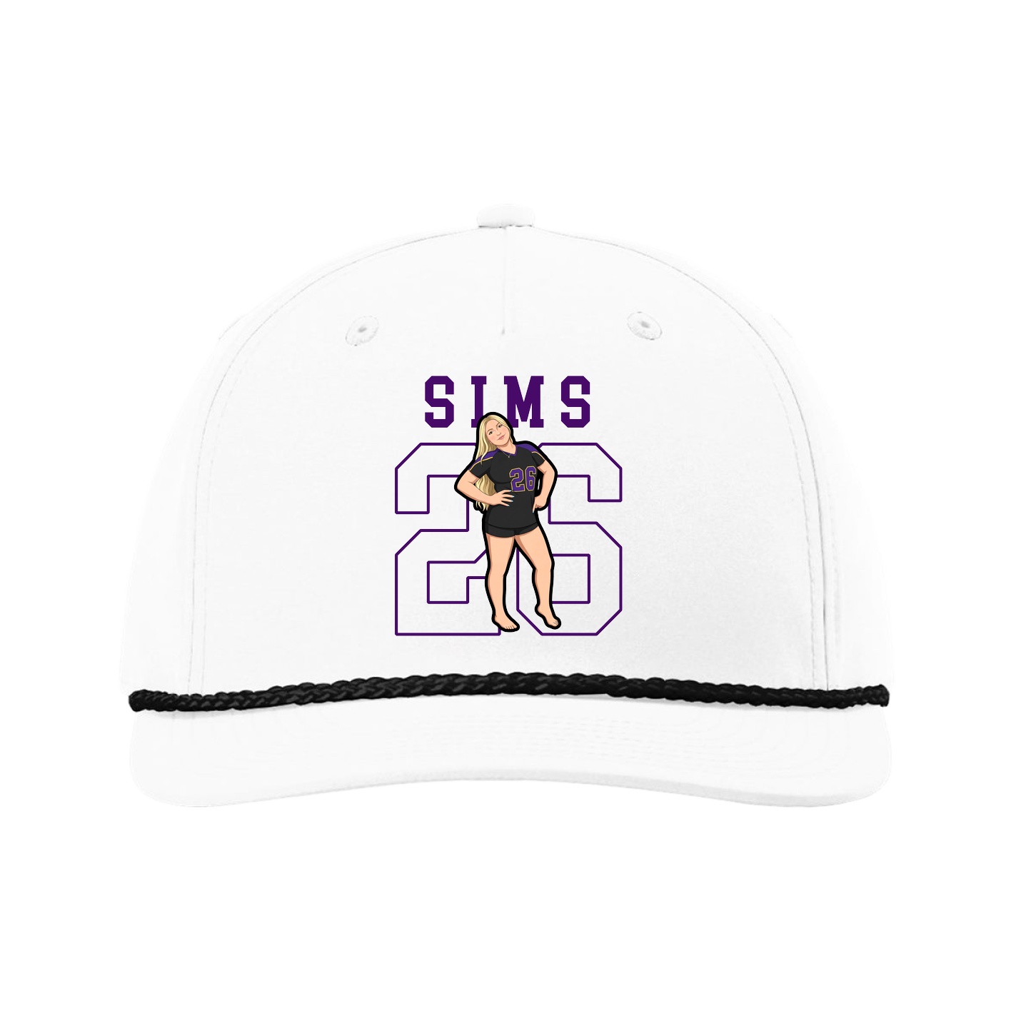 Five-Panel Classic Rope Cap — Shirsey in White