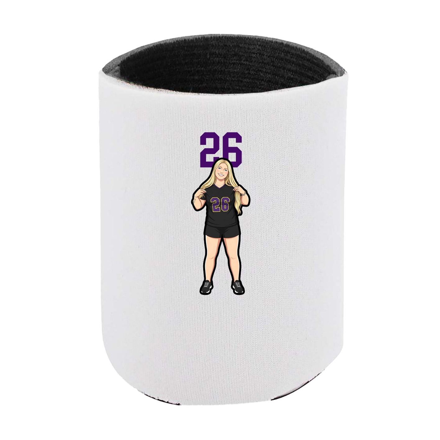 Can Holder — Number Top in White