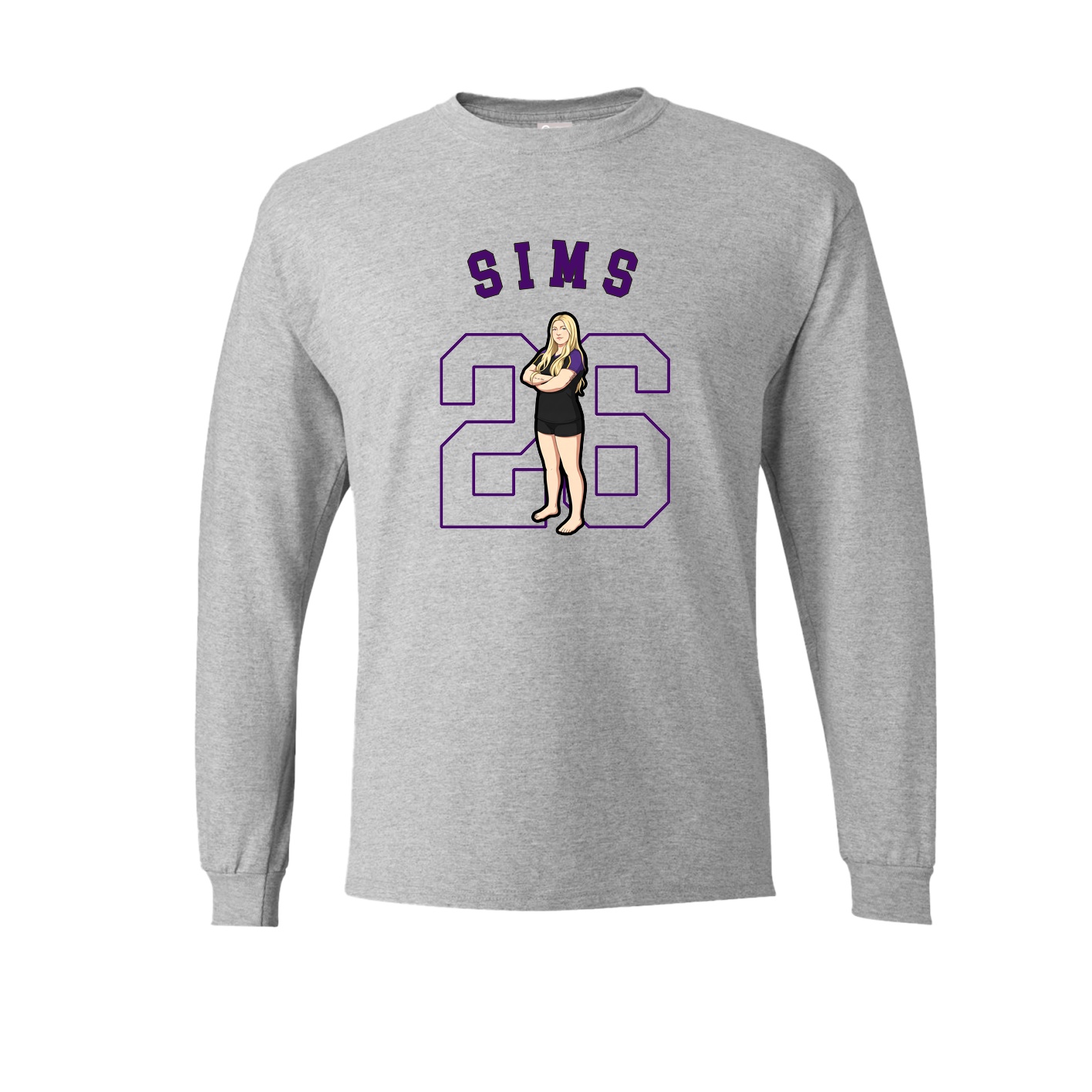Long Sleeve Tee — Shirsey Arch in Grey