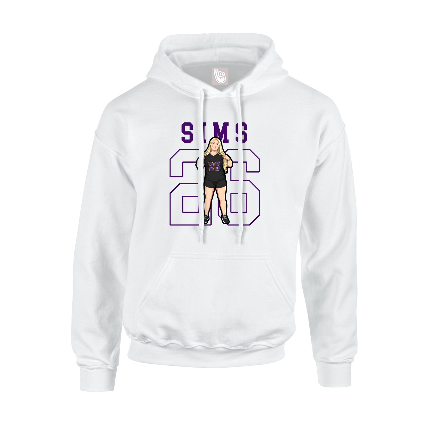 Youth Hoodie — Shirsey in White