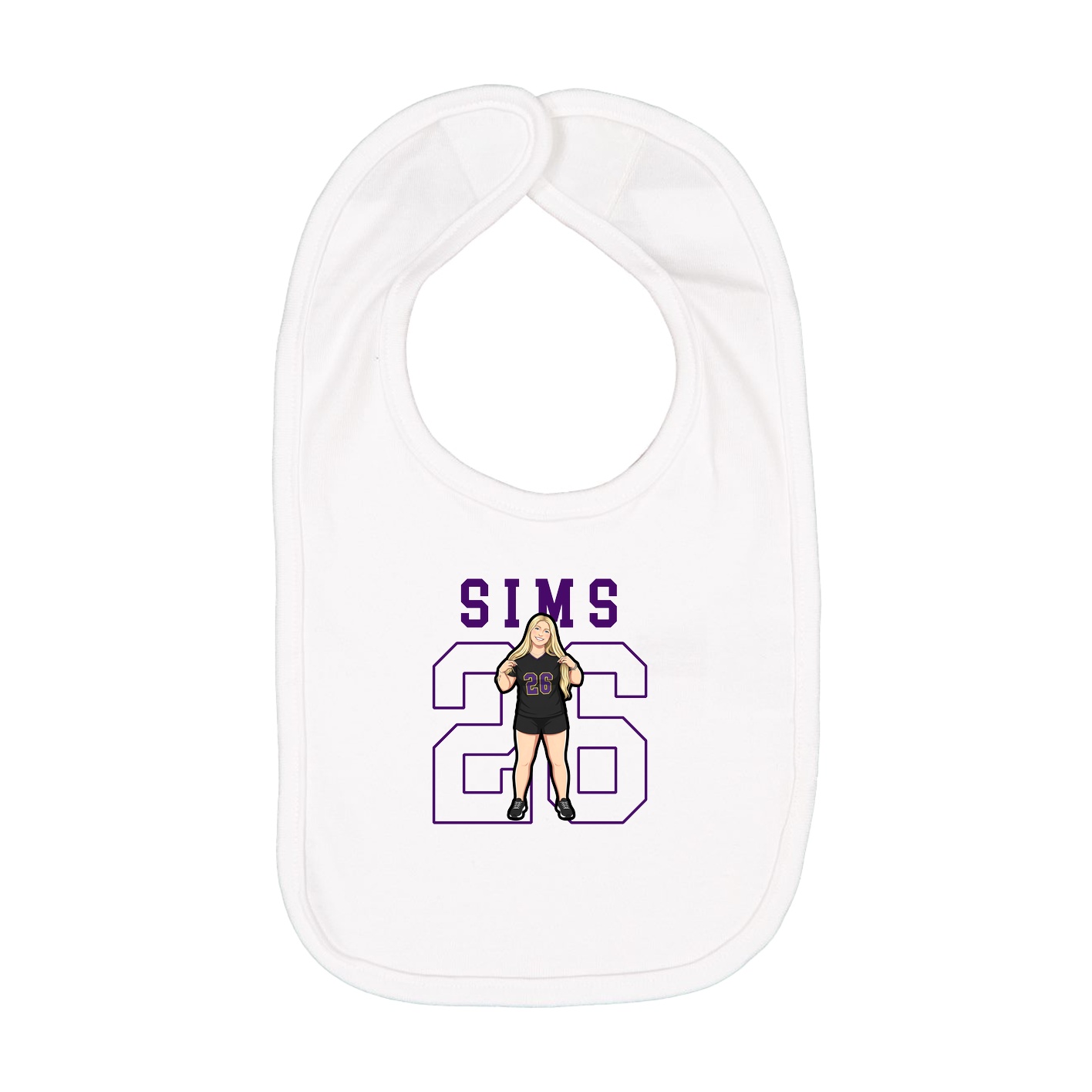 Infant Bib — Shirsey in White