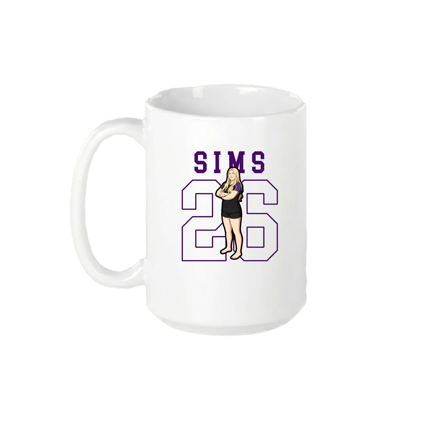 15oz Coffee Mug — Shirsey in White